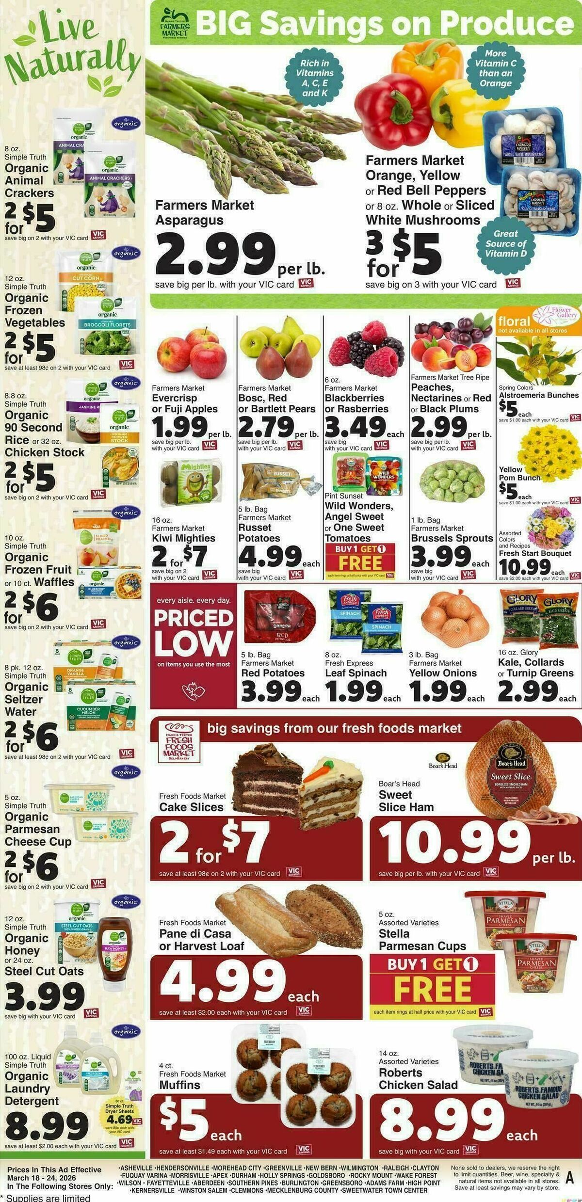 Harris Teeter Weekly Ad from March 18
