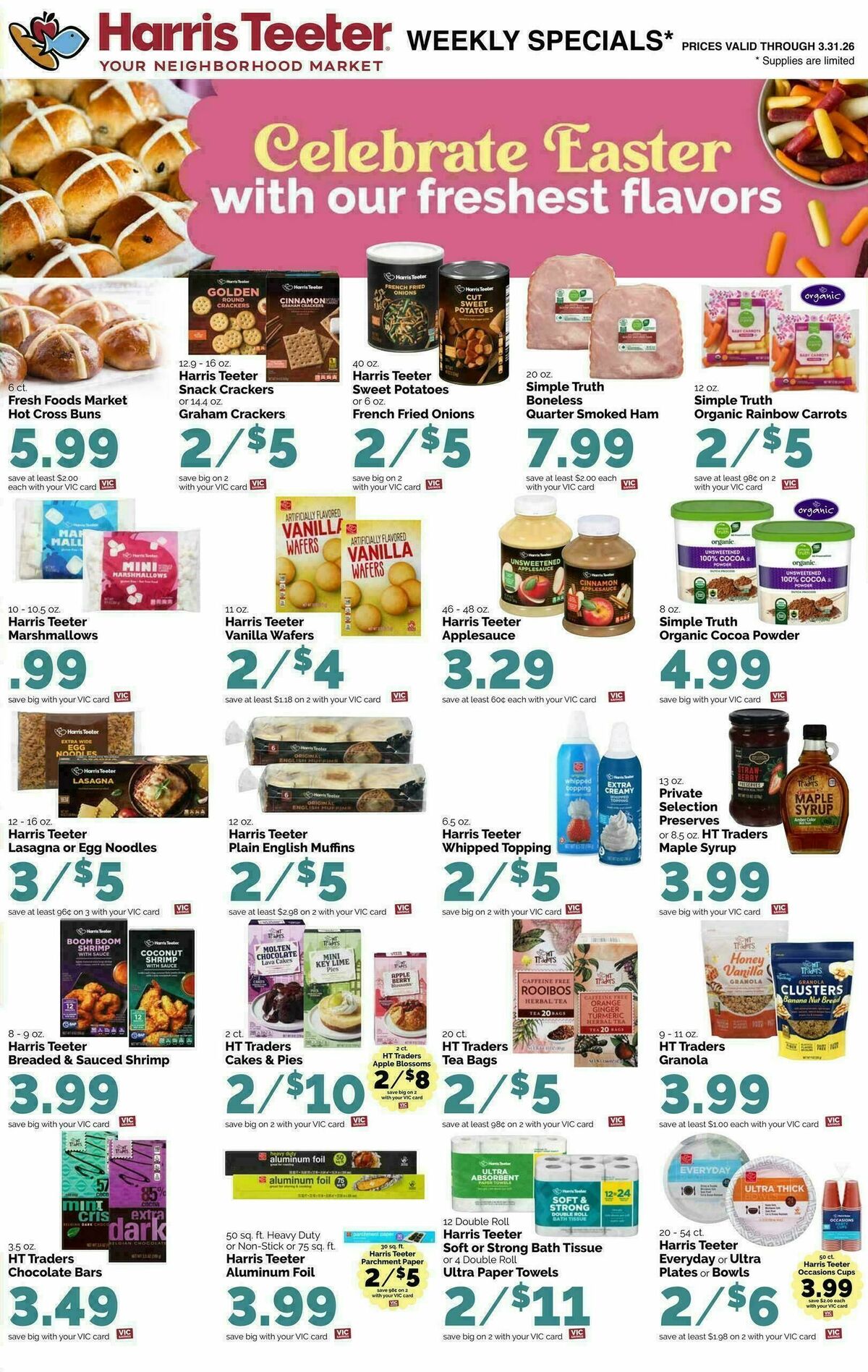 Harris Teeter Weekly Ad from March 25