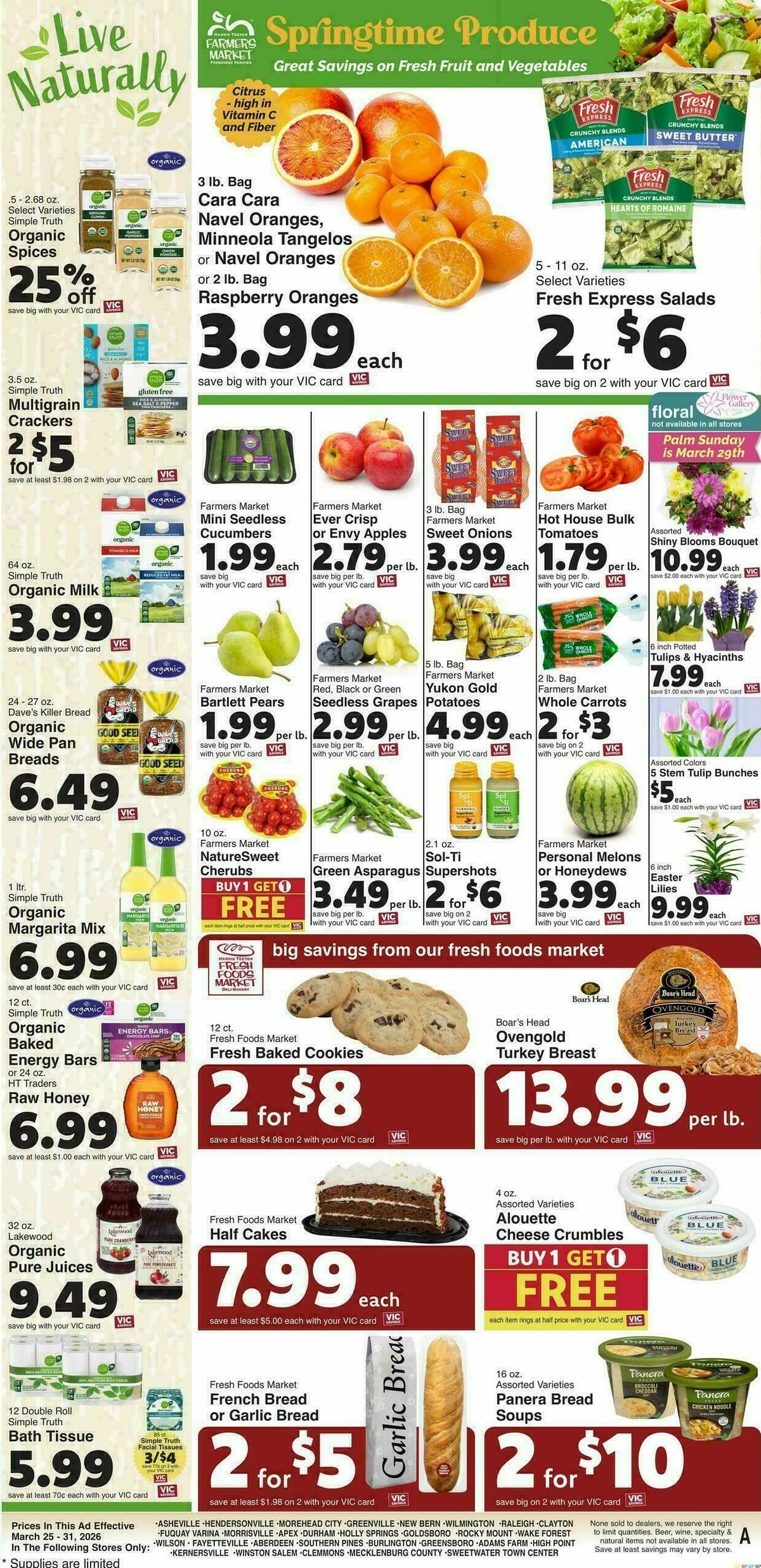 Harris Teeter Weekly Ad from March 25