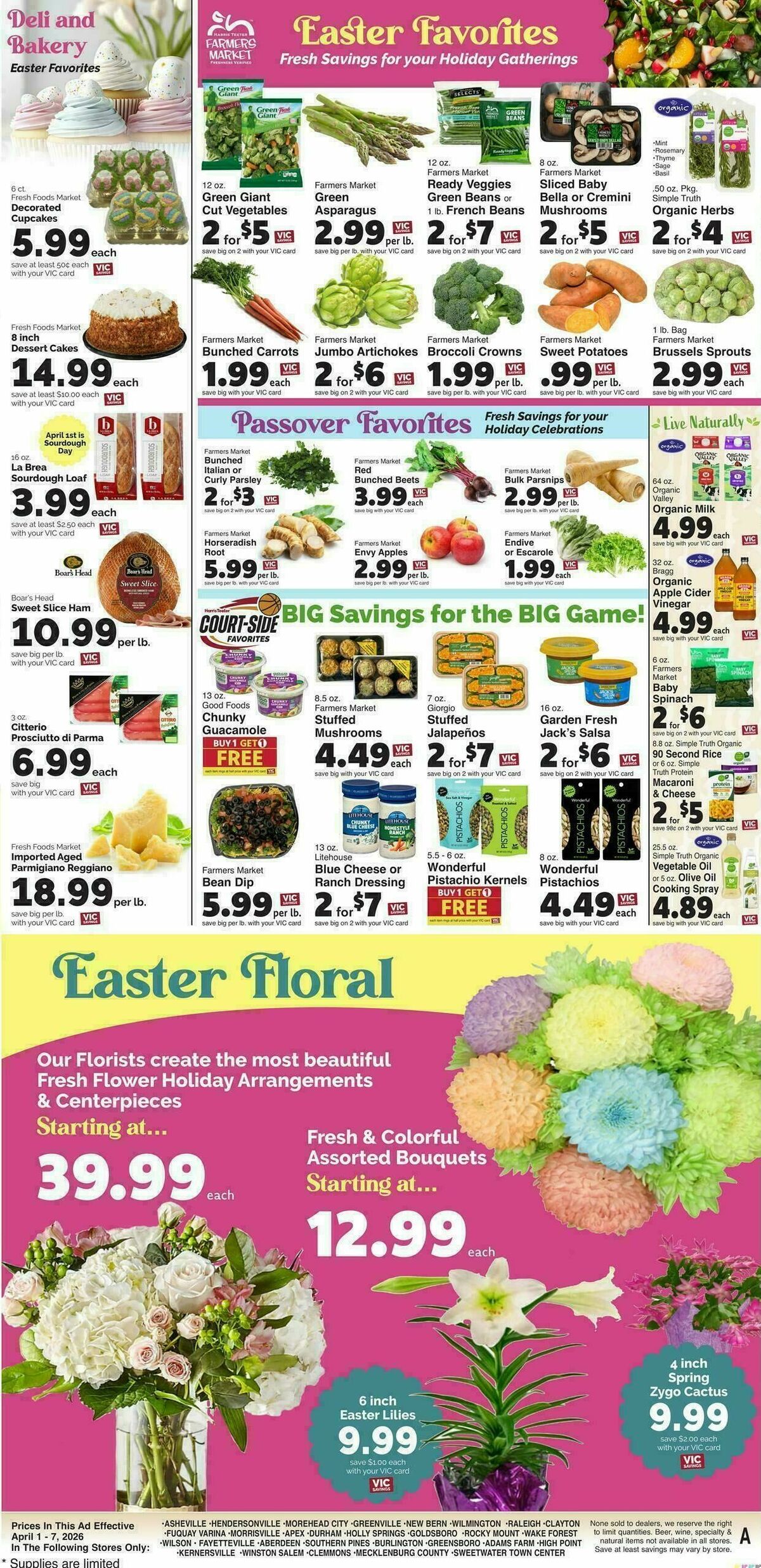 Harris Teeter Weekly Ad from April 1