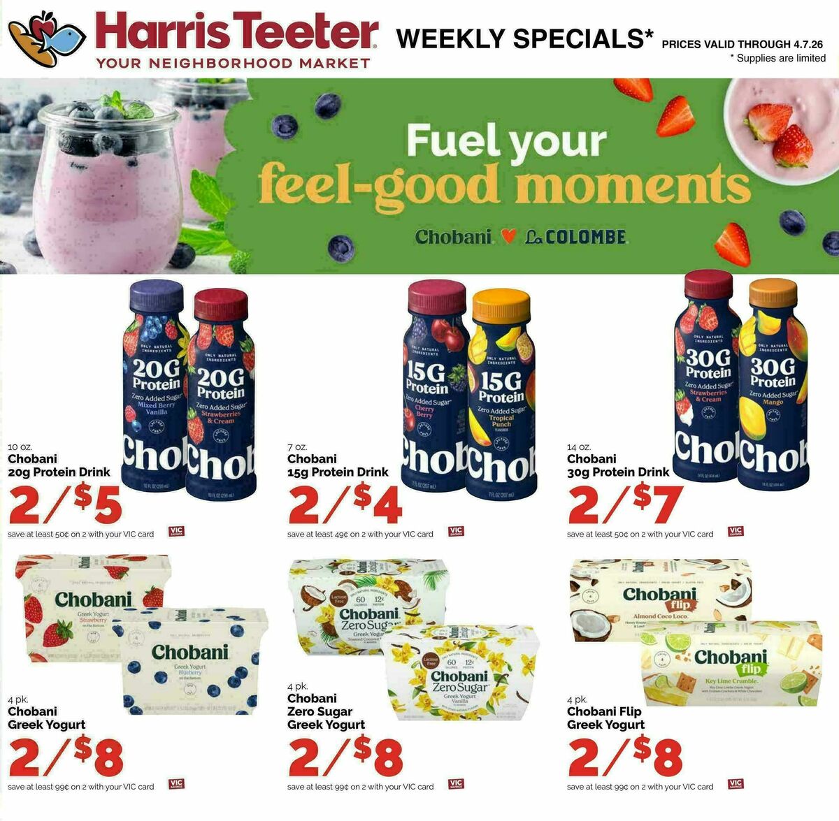 Harris Teeter Weekly Ad from April 1
