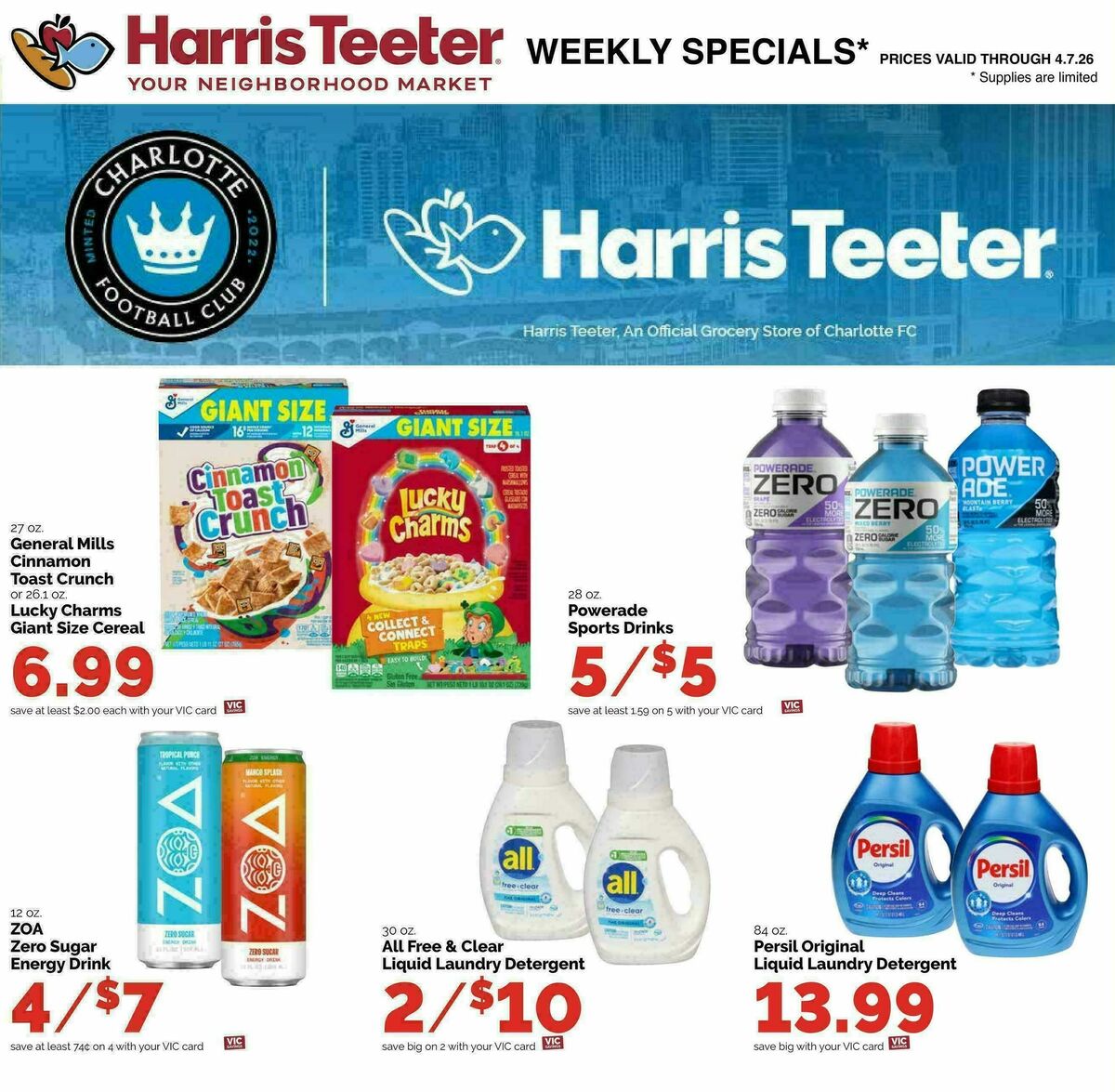 Harris Teeter Weekly Ad from April 1