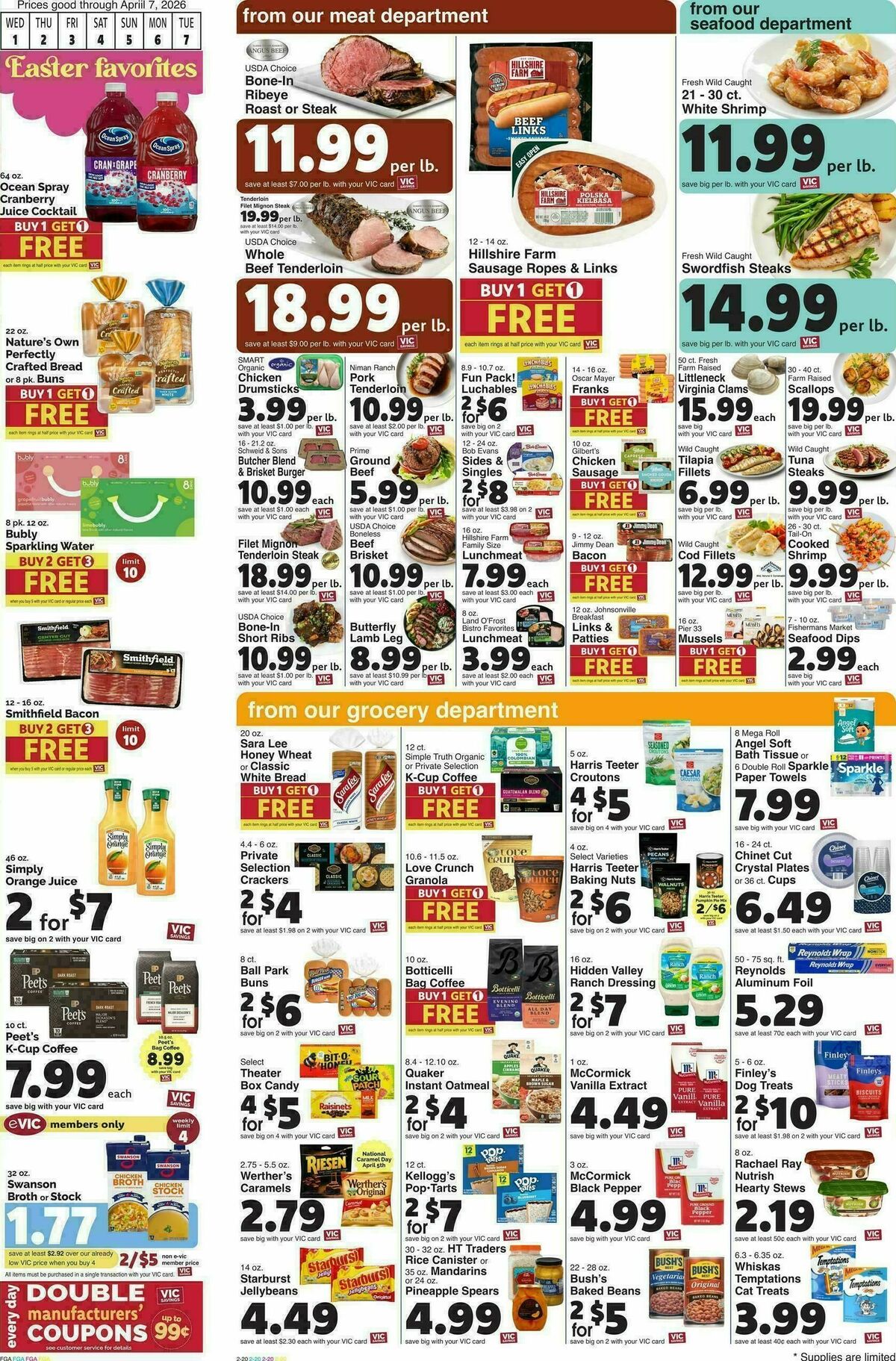 Harris Teeter Weekly Ad from April 1