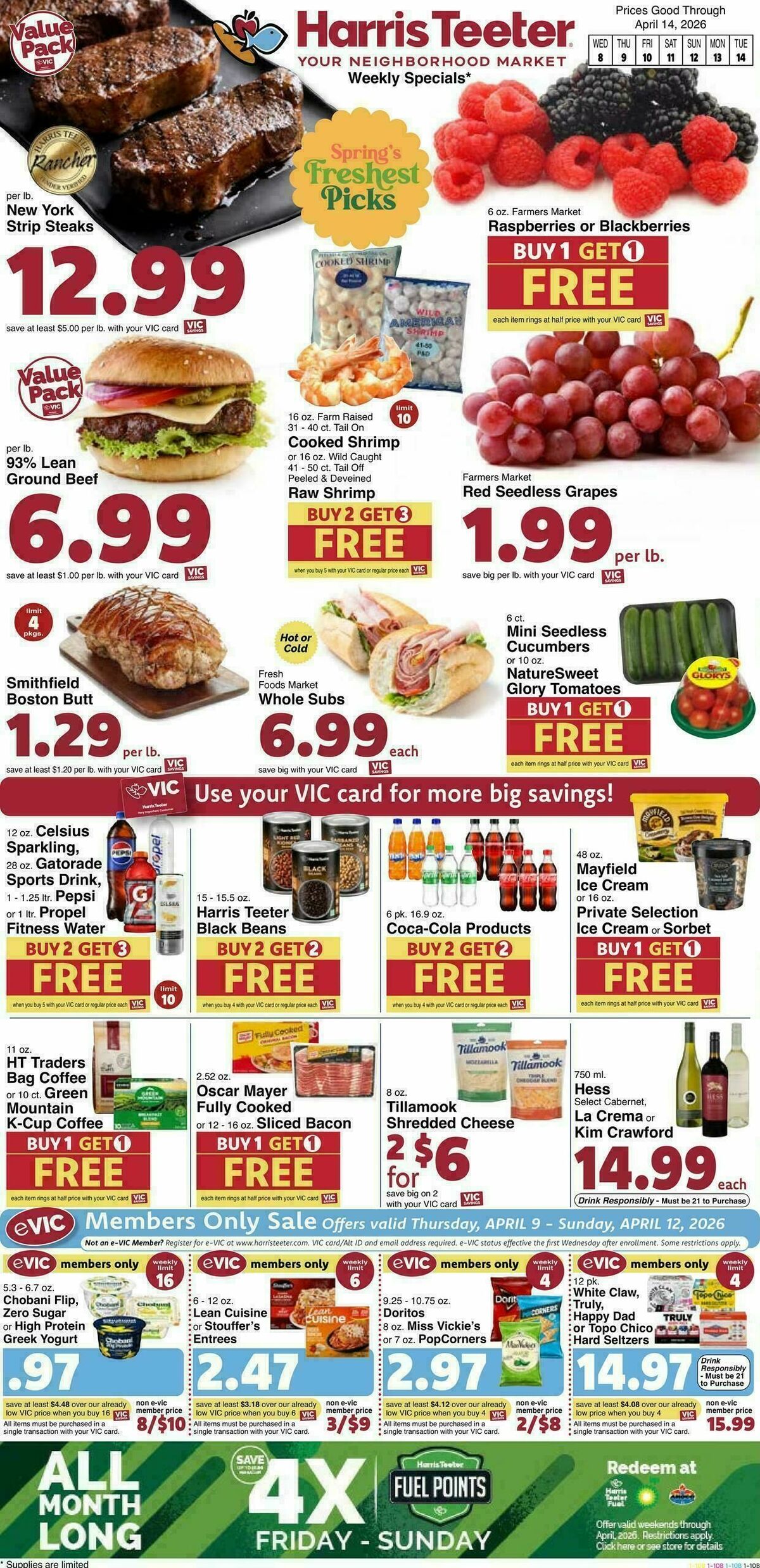 Harris Teeter Weekly Ad from April 8