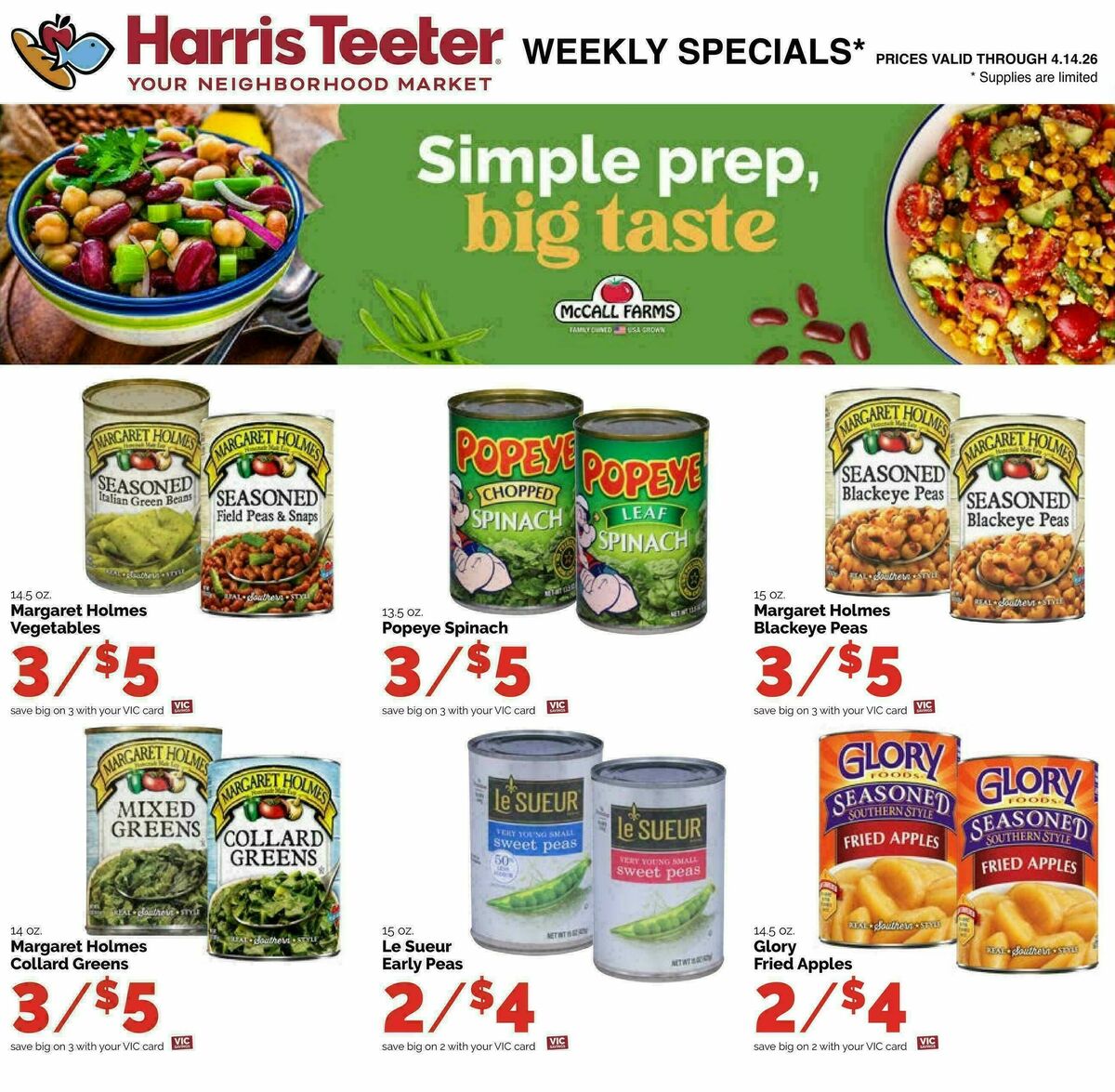 Harris Teeter Weekly Ad from April 8