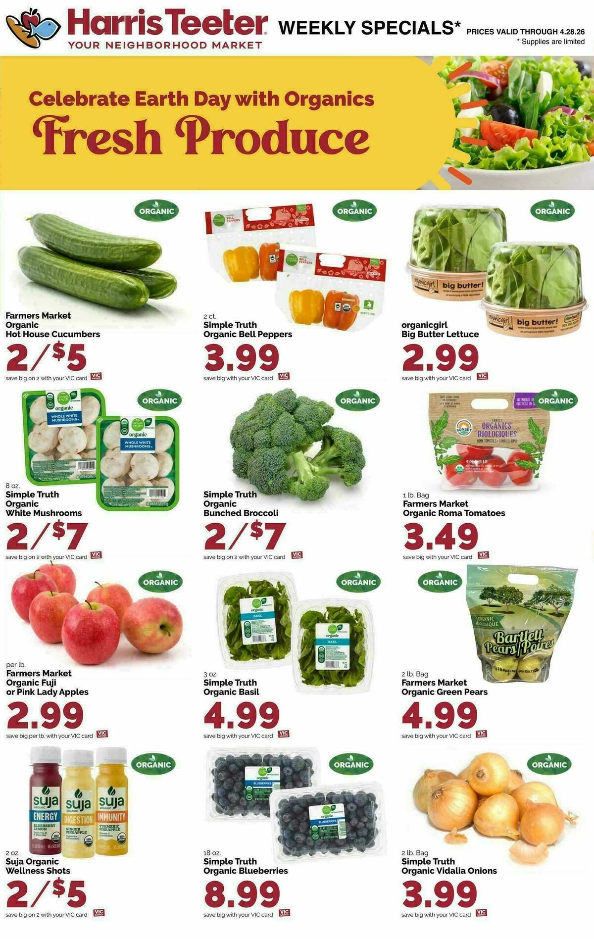 Harris Teeter Weekly Ad from April 22