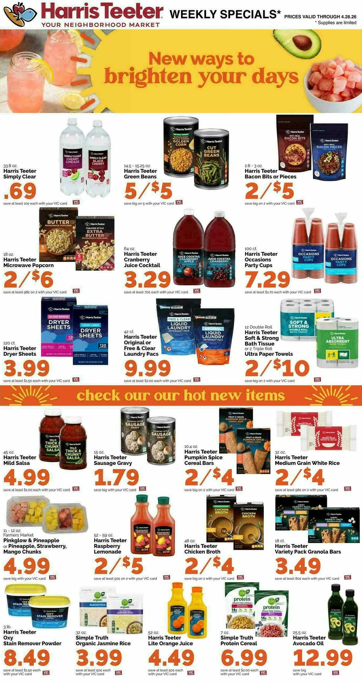 Harris Teeter Weekly Ad from April 22