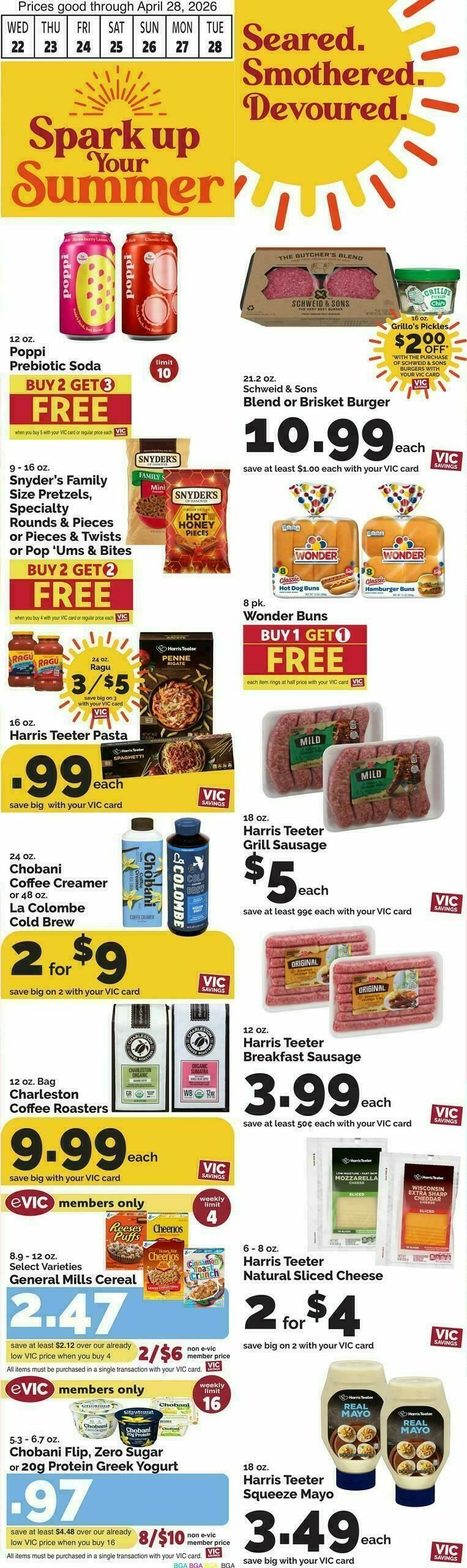 Harris Teeter Weekly Ad from April 22