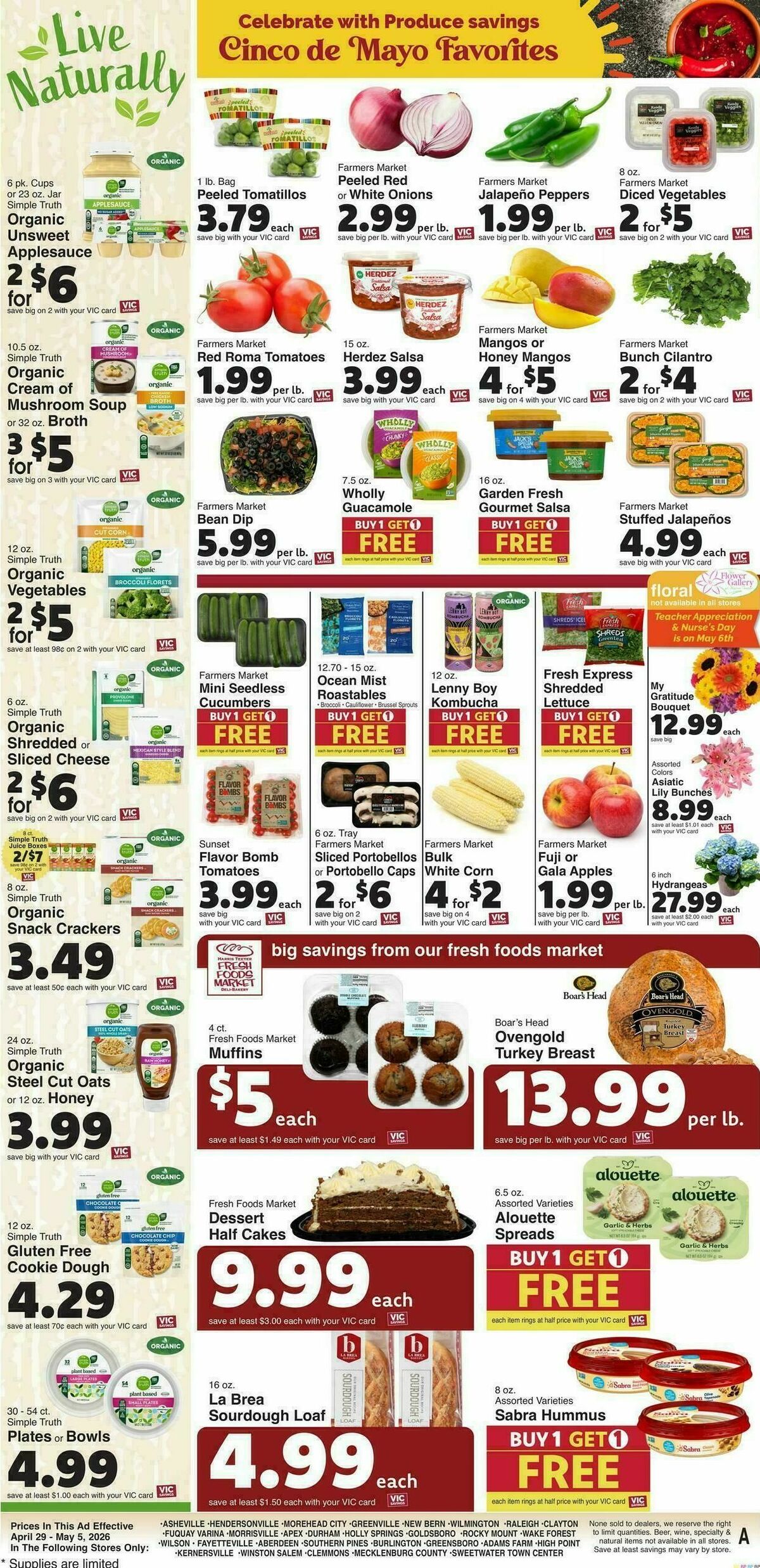 Harris Teeter Weekly Ad from April 29