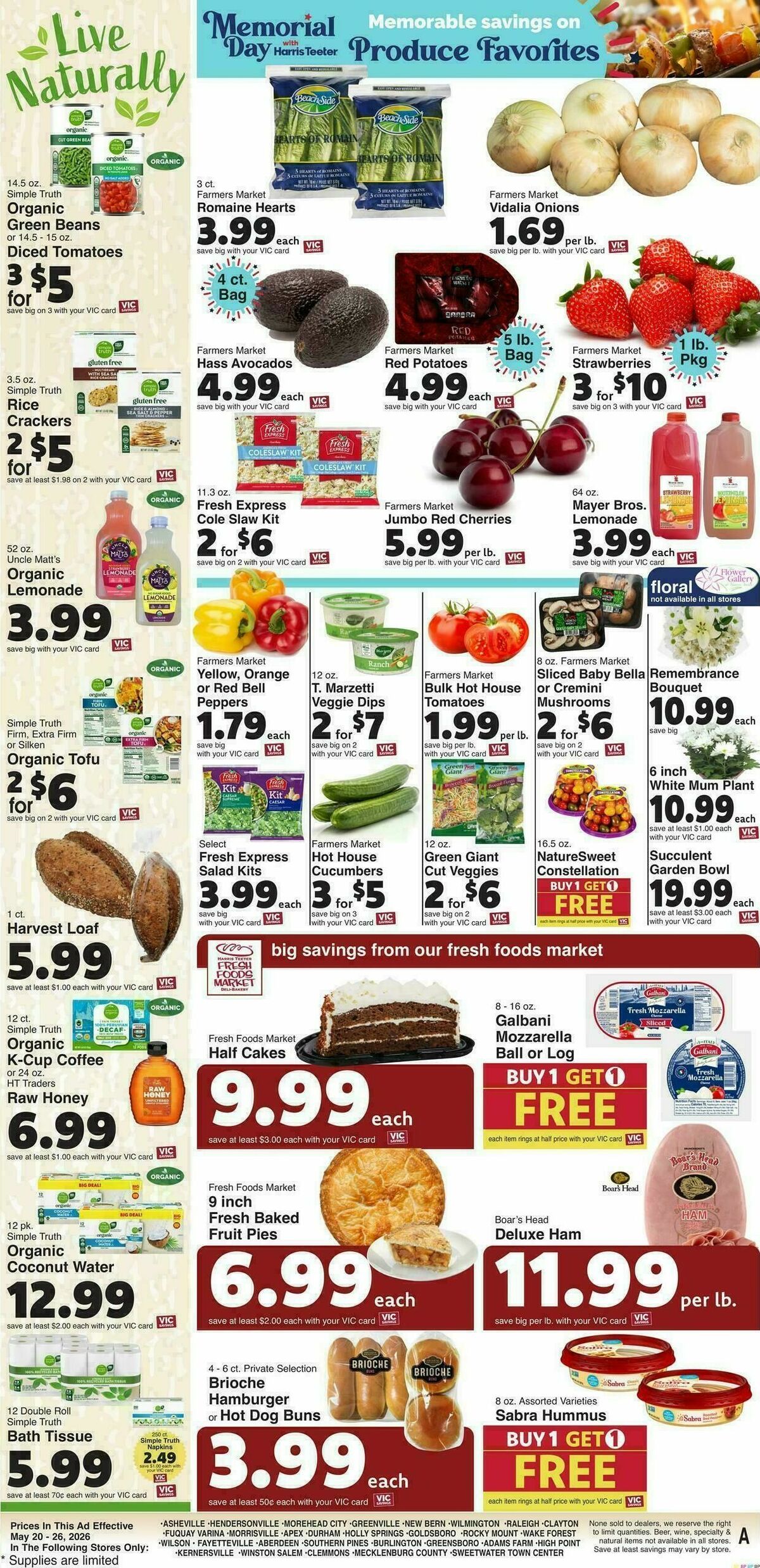 Harris Teeter Weekly Ad from May 20