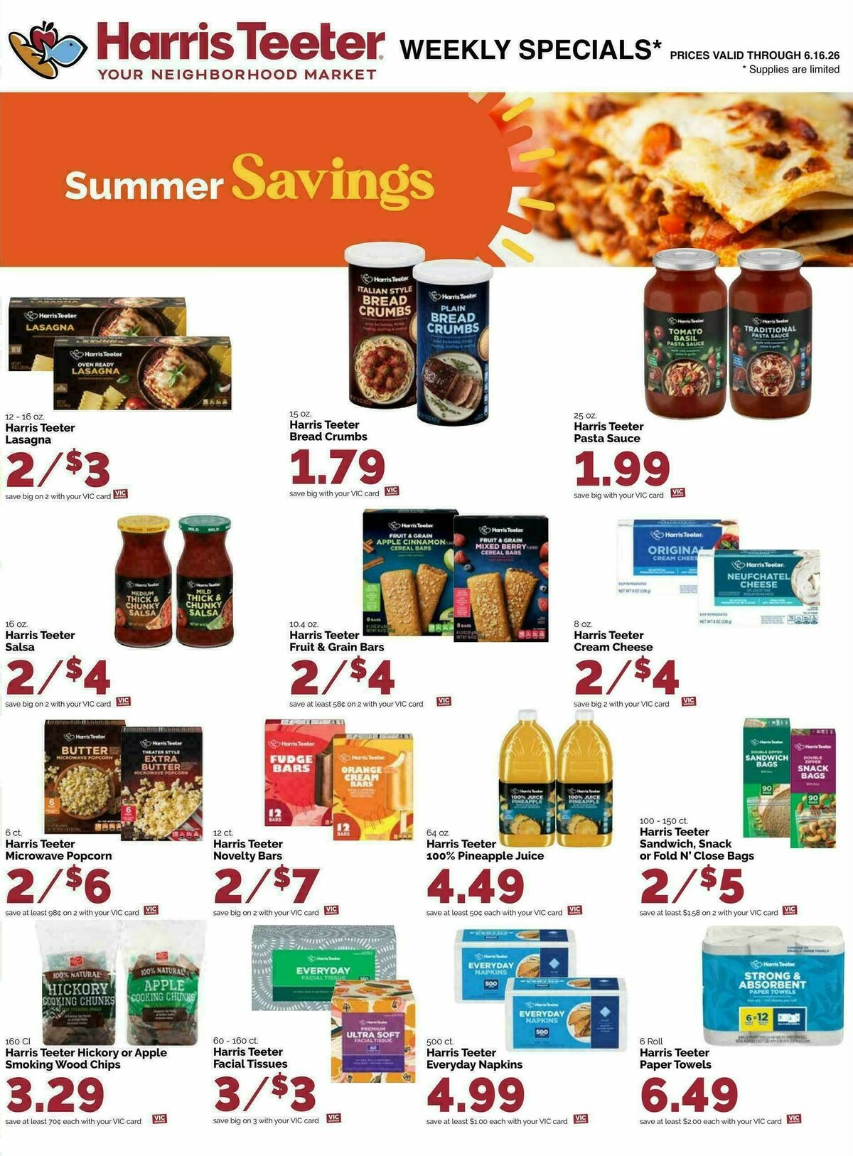 Harris Teeter Weekly Ad from June 10