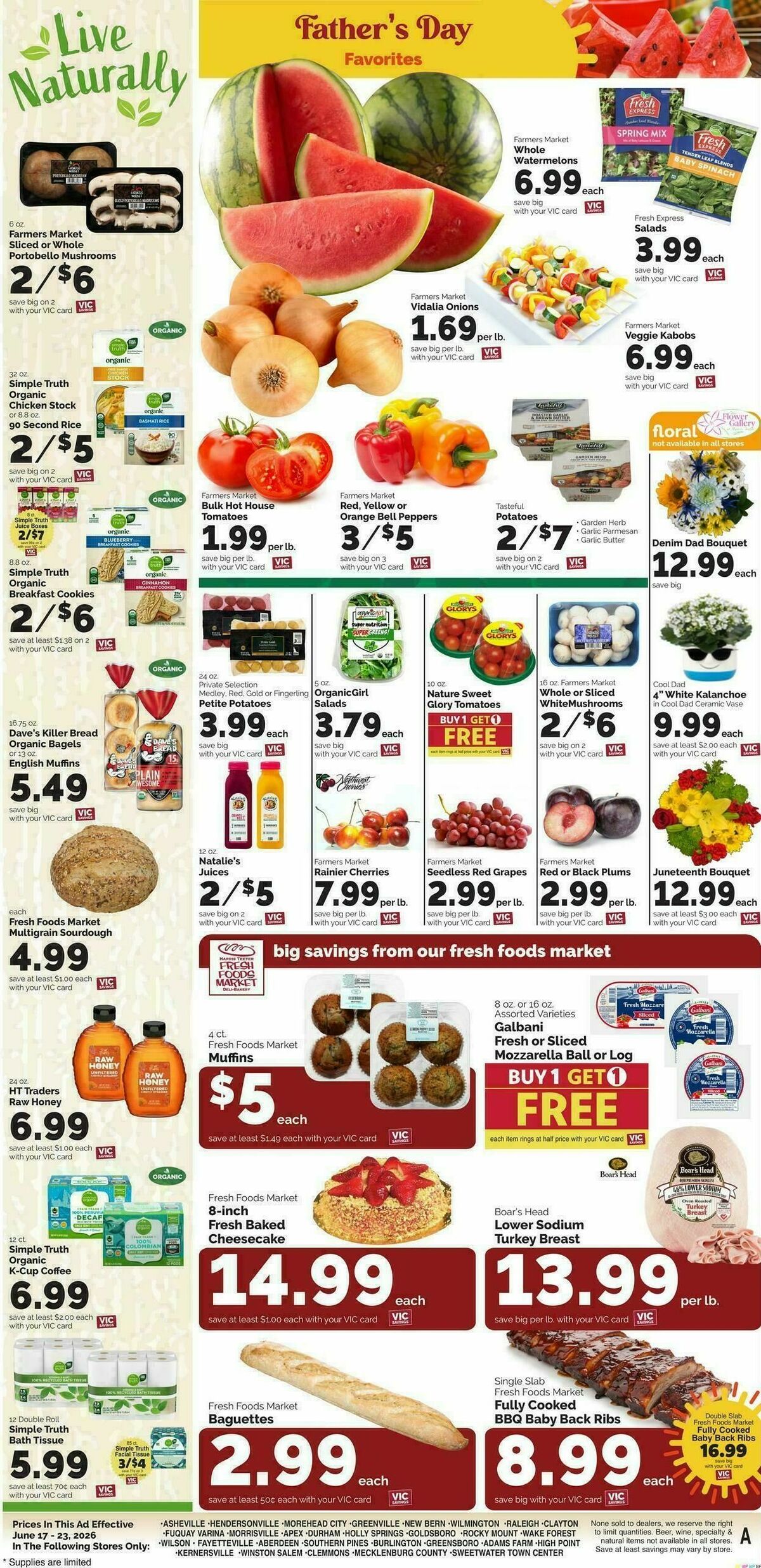 Harris Teeter Weekly Ad from June 17