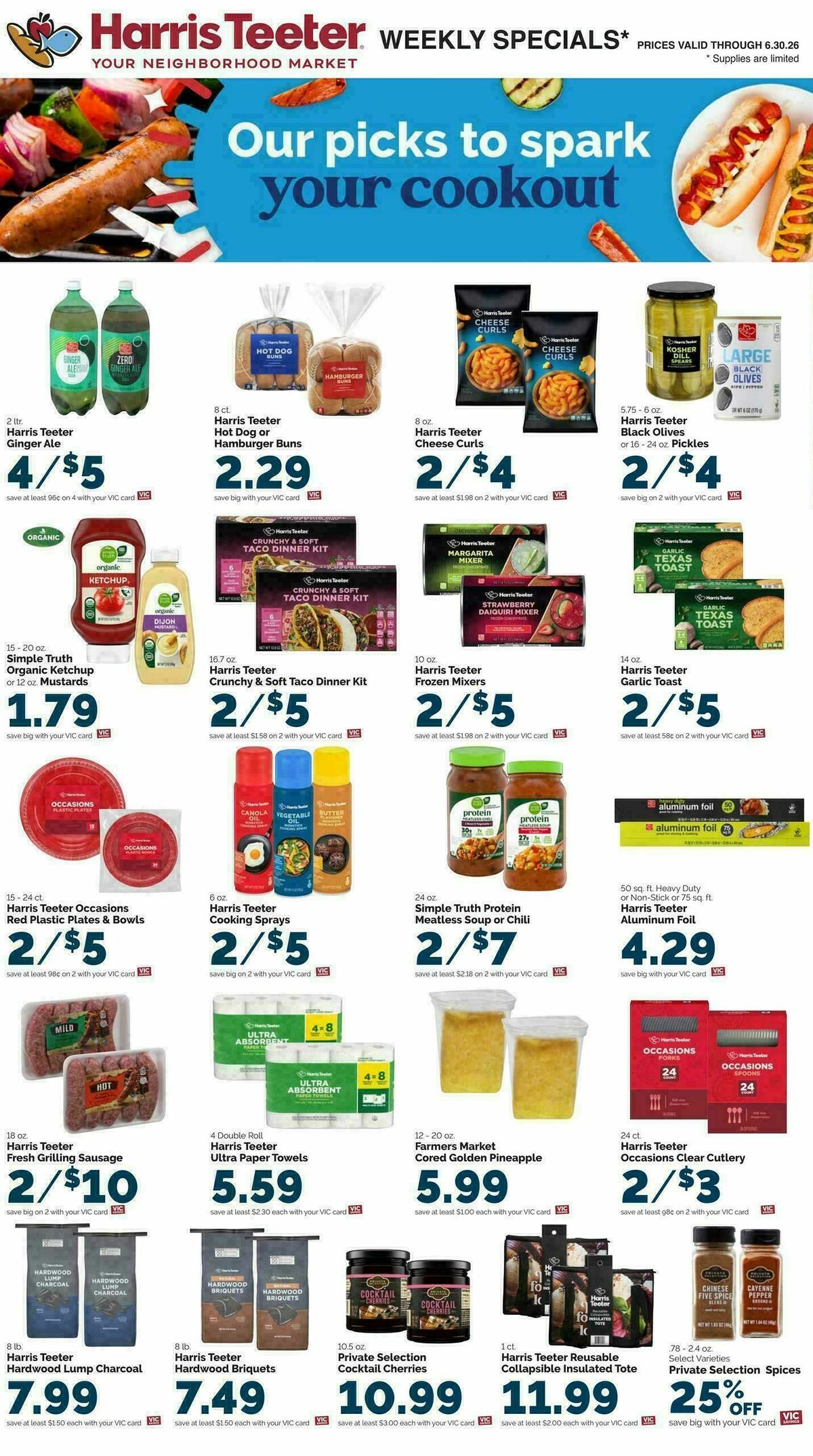 Harris Teeter Weekly Ad from June 24