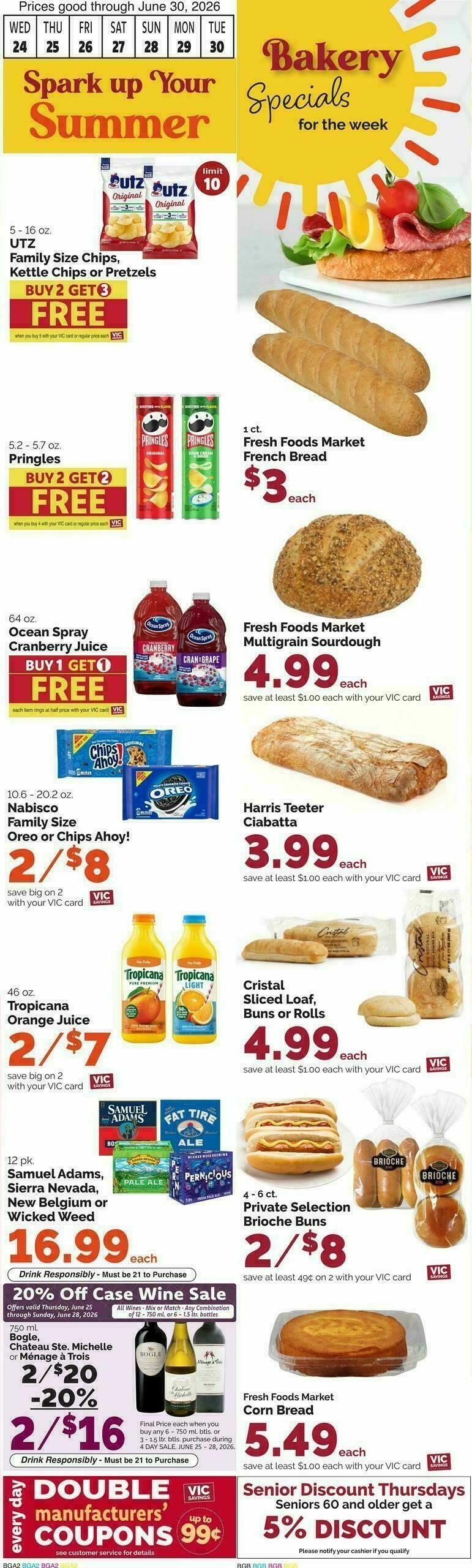 Harris Teeter Weekly Ad from June 24