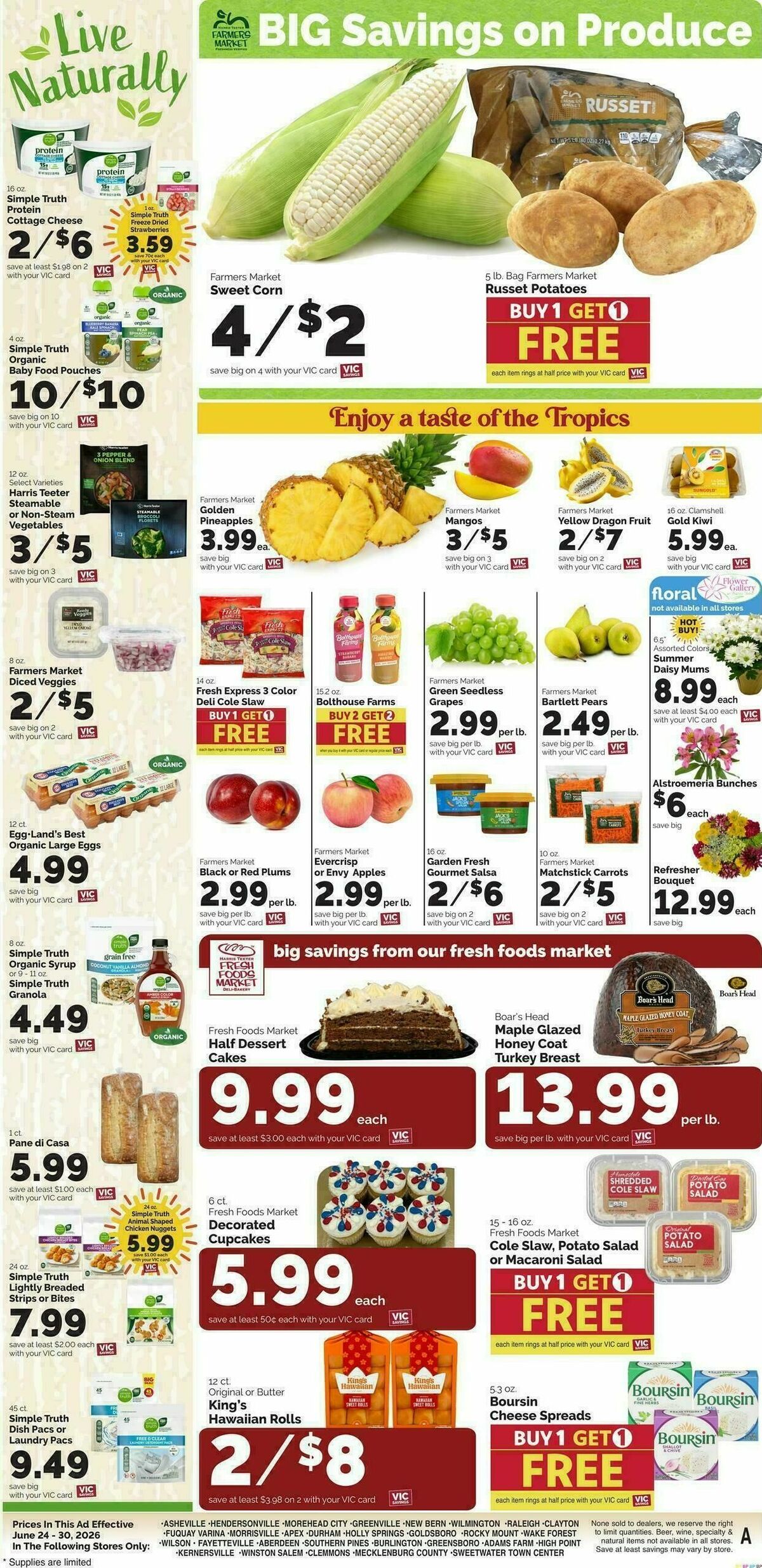 Harris Teeter Weekly Ad from June 24
