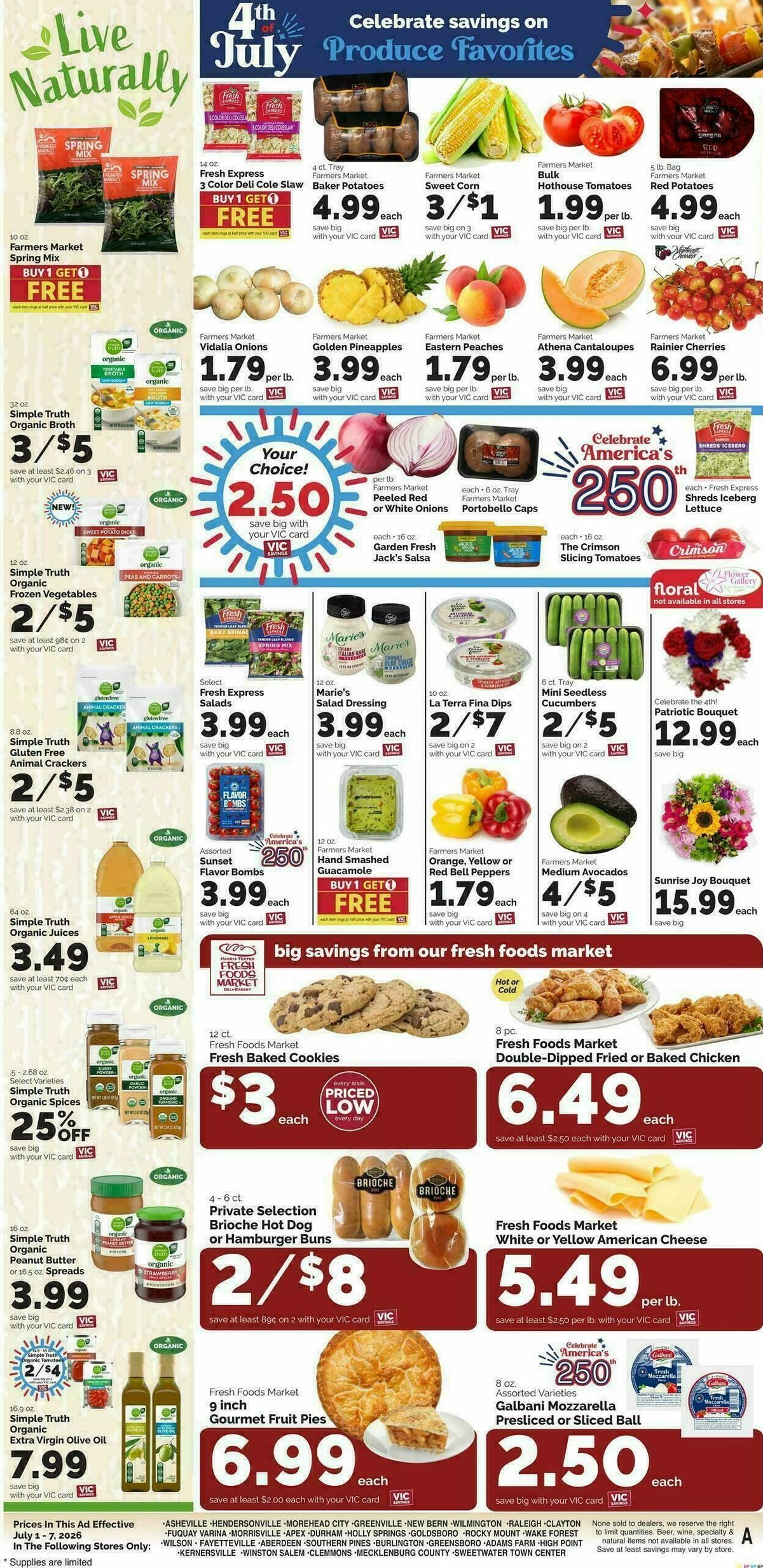 Harris Teeter Weekly Ad from July 1