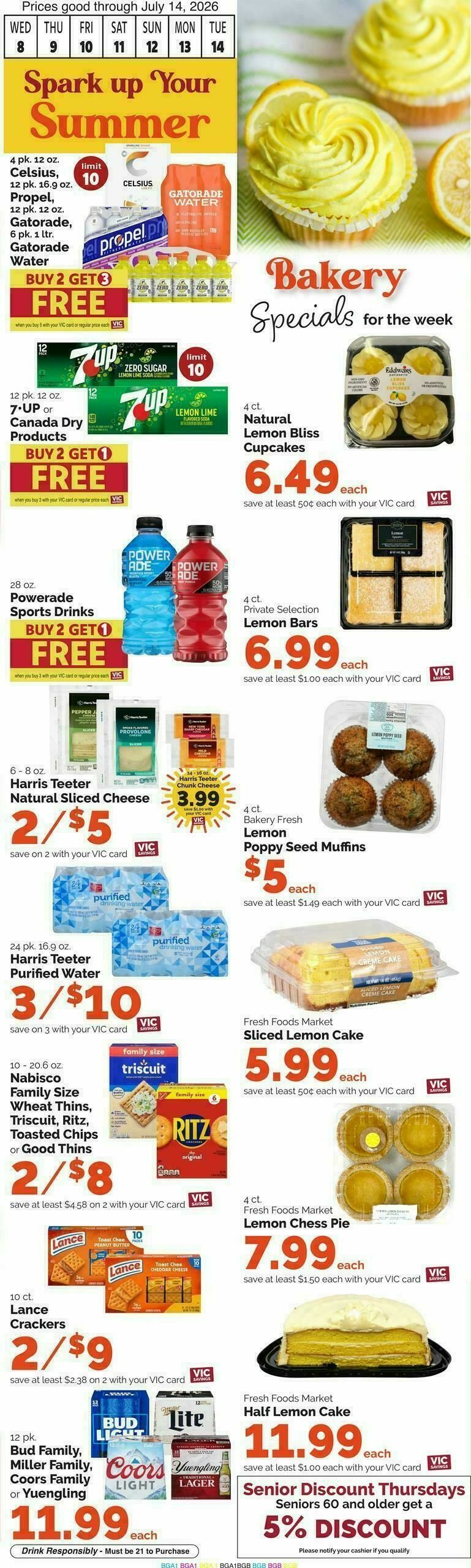 Harris Teeter Weekly Ad from July 8