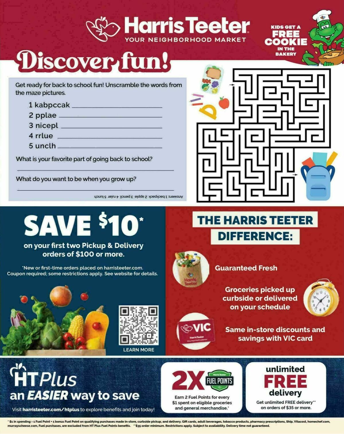 Harris Teeter Discovery Weekly Ad from July 15