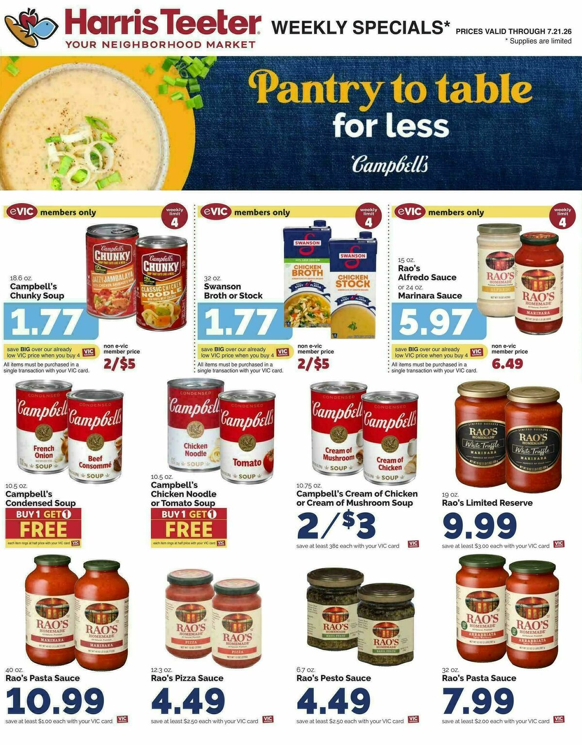Harris Teeter Weekly Ad from July 15