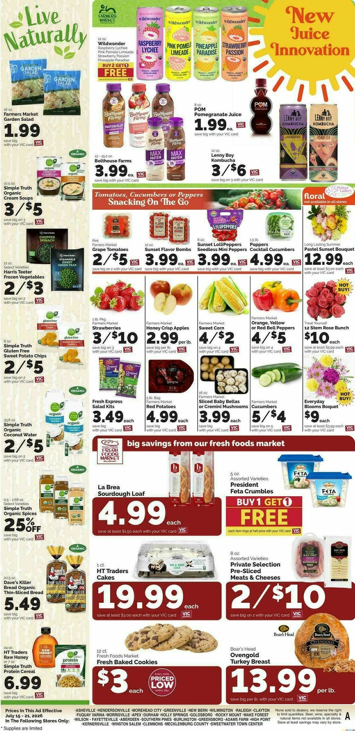 Harris Teeter Weekly Ad from July 15