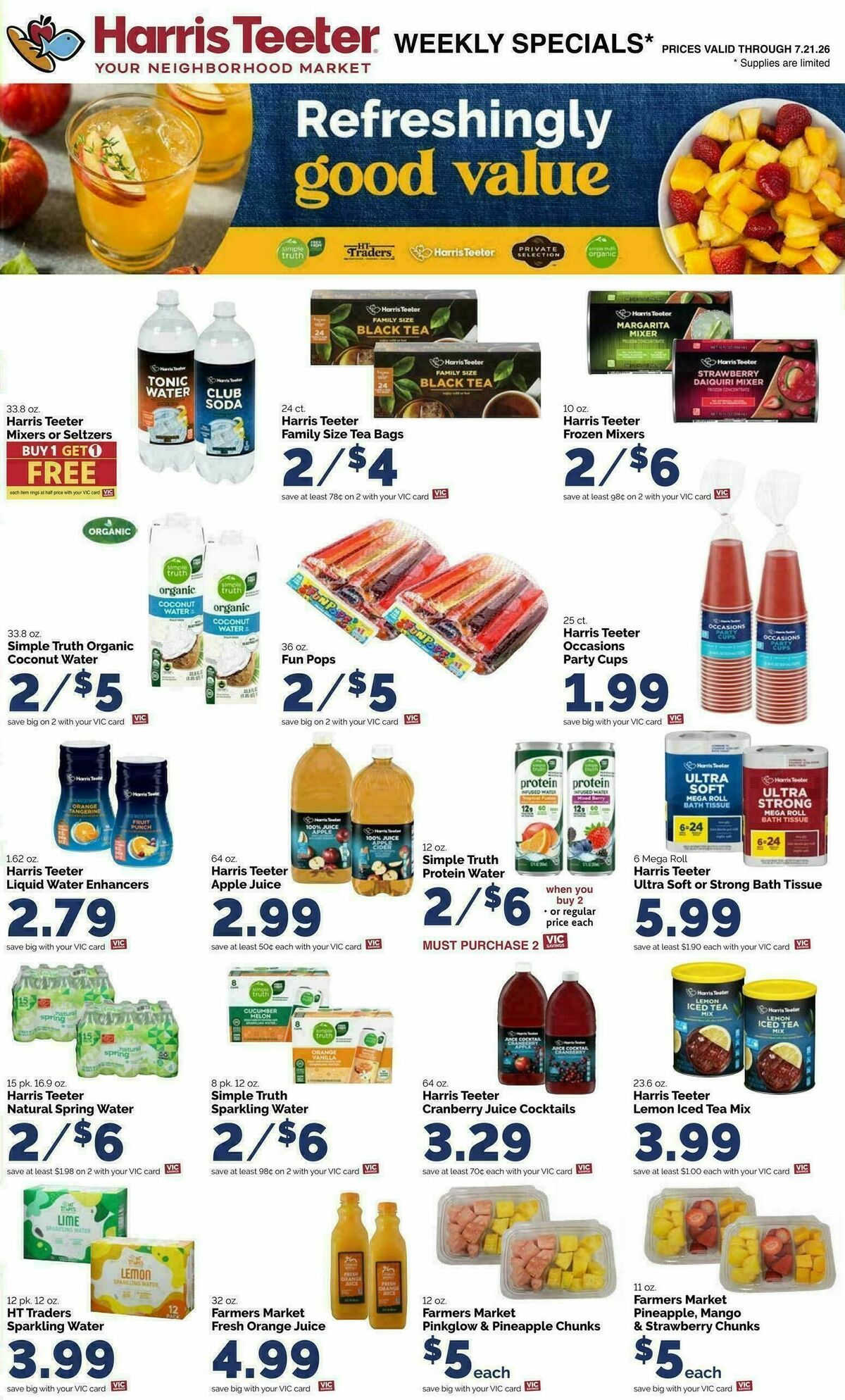 Harris Teeter Weekly Ad from July 15