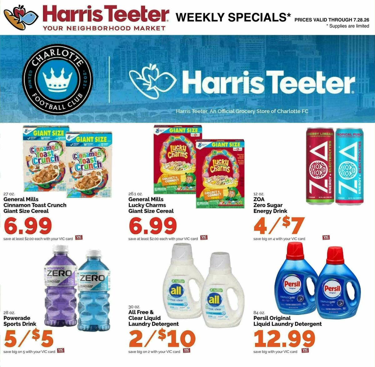 Harris Teeter Weekly Ad from July 22