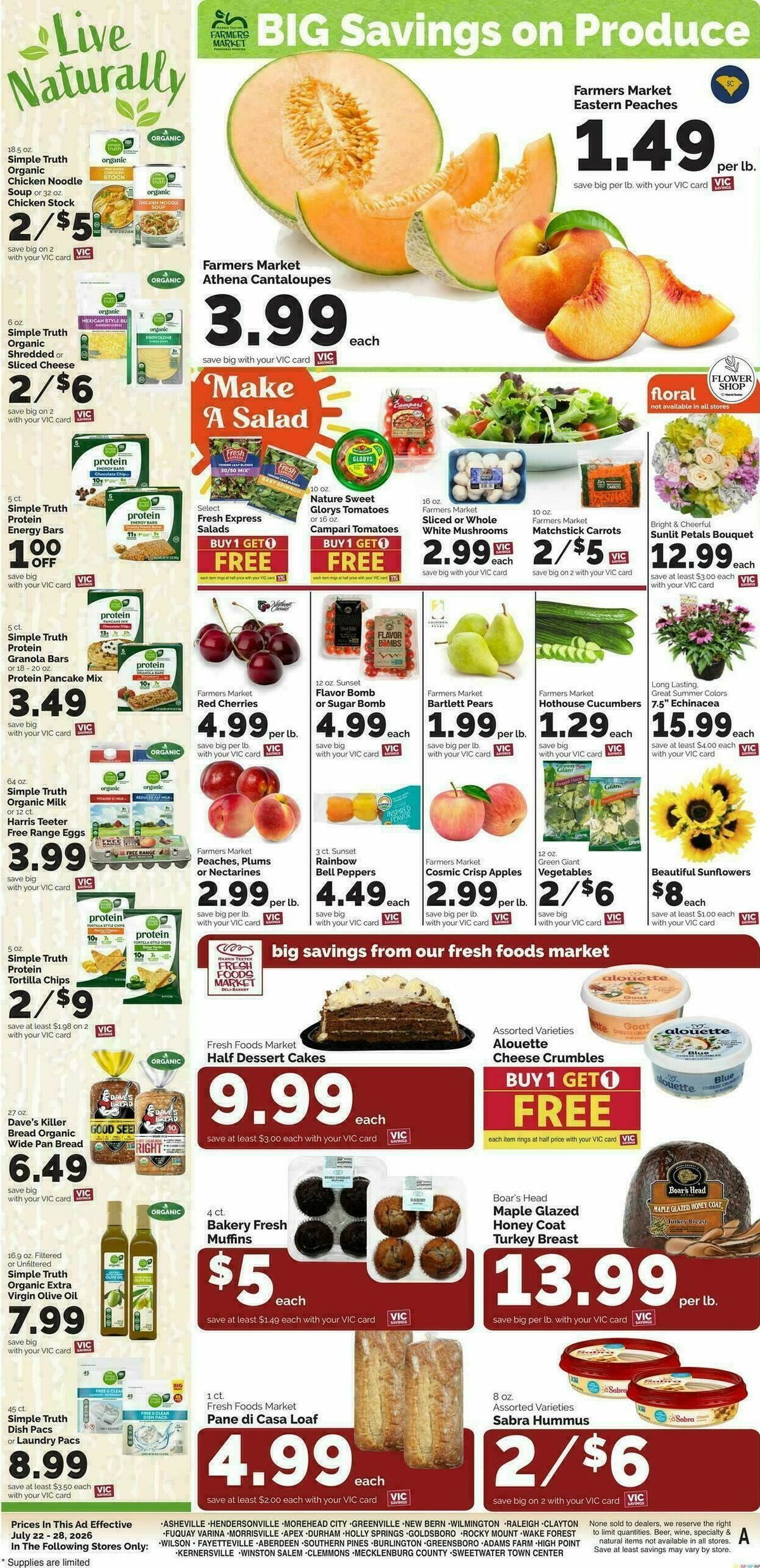 Harris Teeter Weekly Ad from July 22