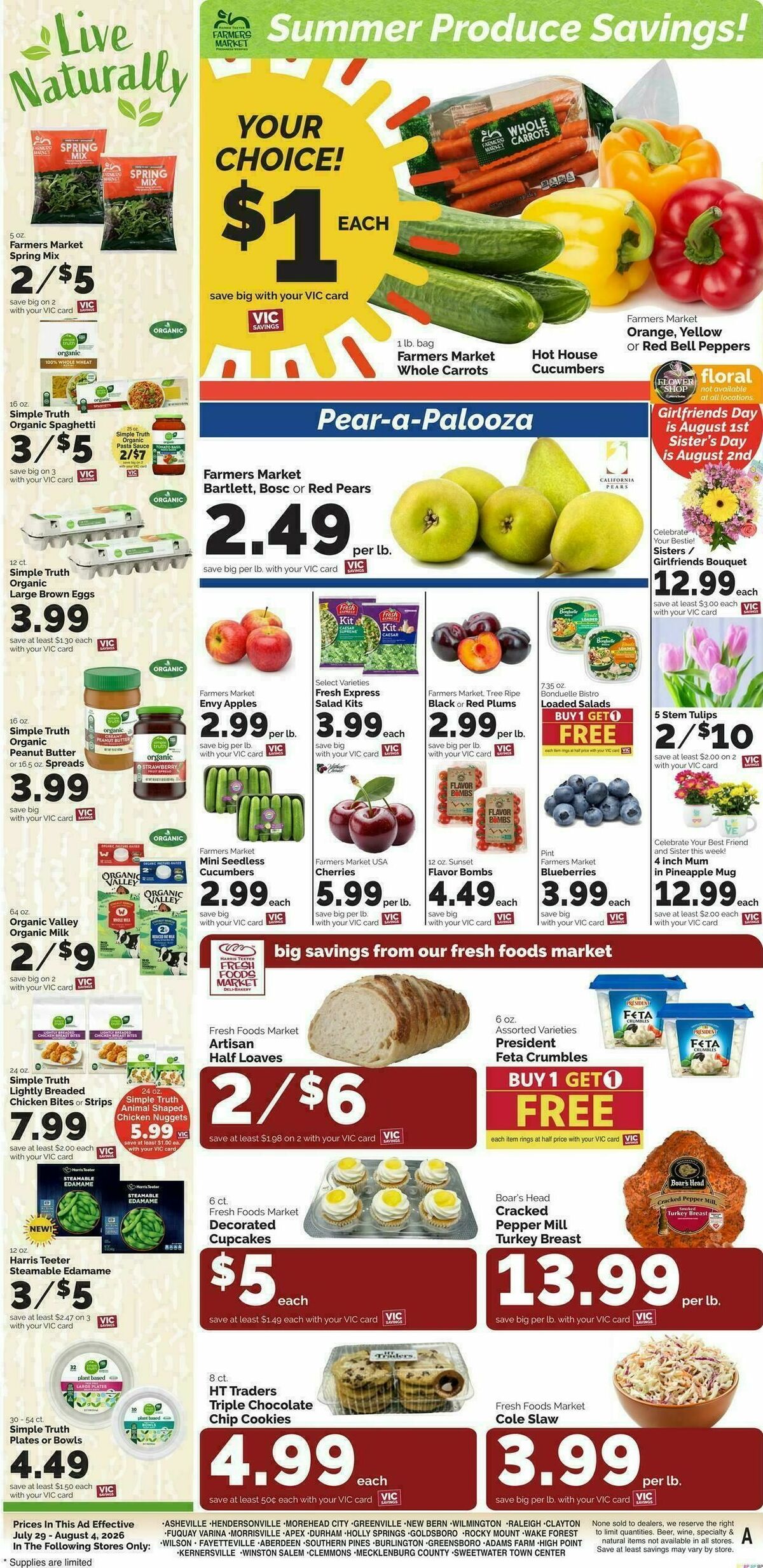 Harris Teeter Weekly Ad from July 29