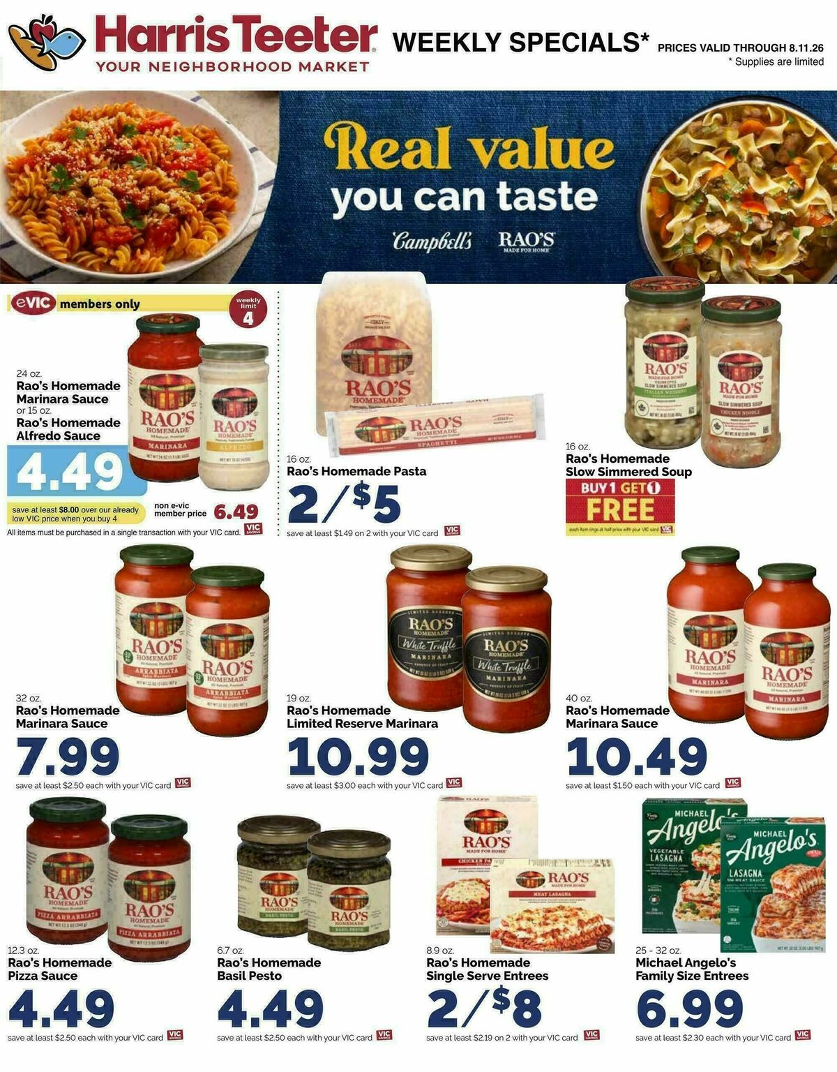 Harris Teeter Weekly Ad from August 5