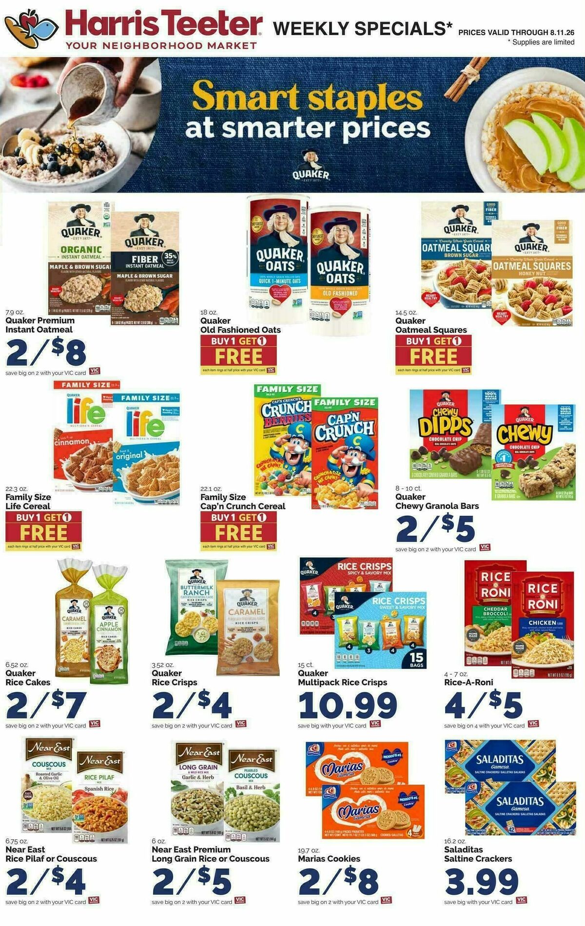 Harris Teeter Weekly Ad from August 5