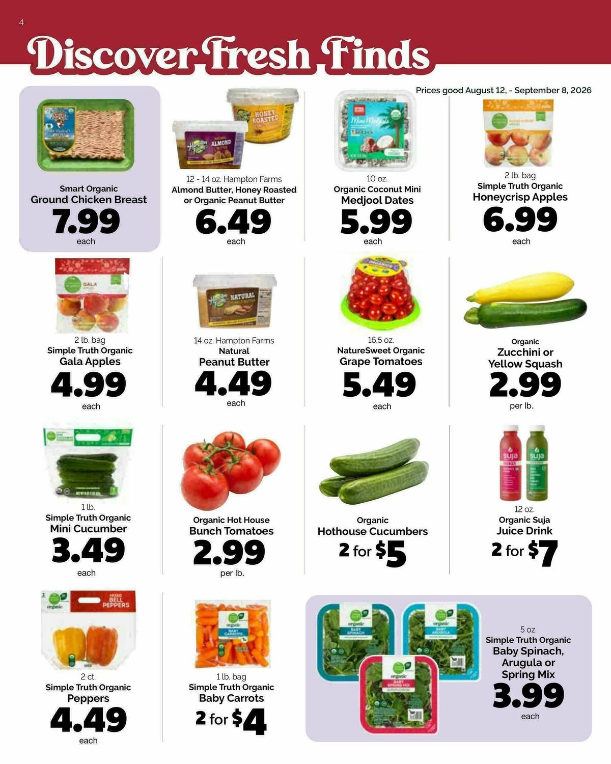 Harris Teeter August Issue Weekly Ad from August 12