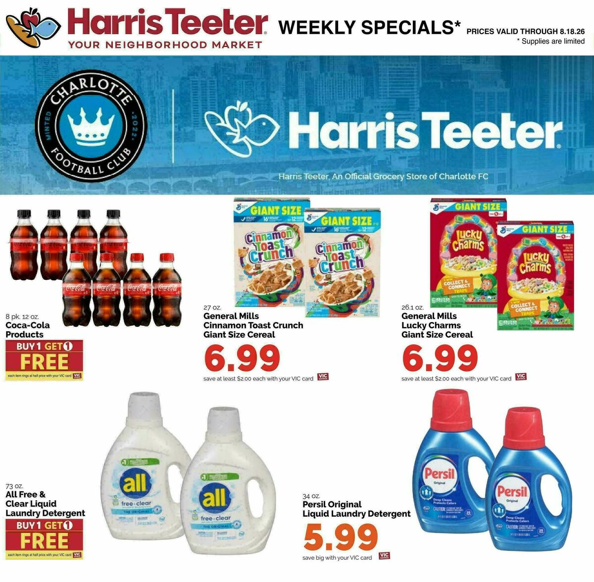 Harris Teeter Weekly Ad from August 12