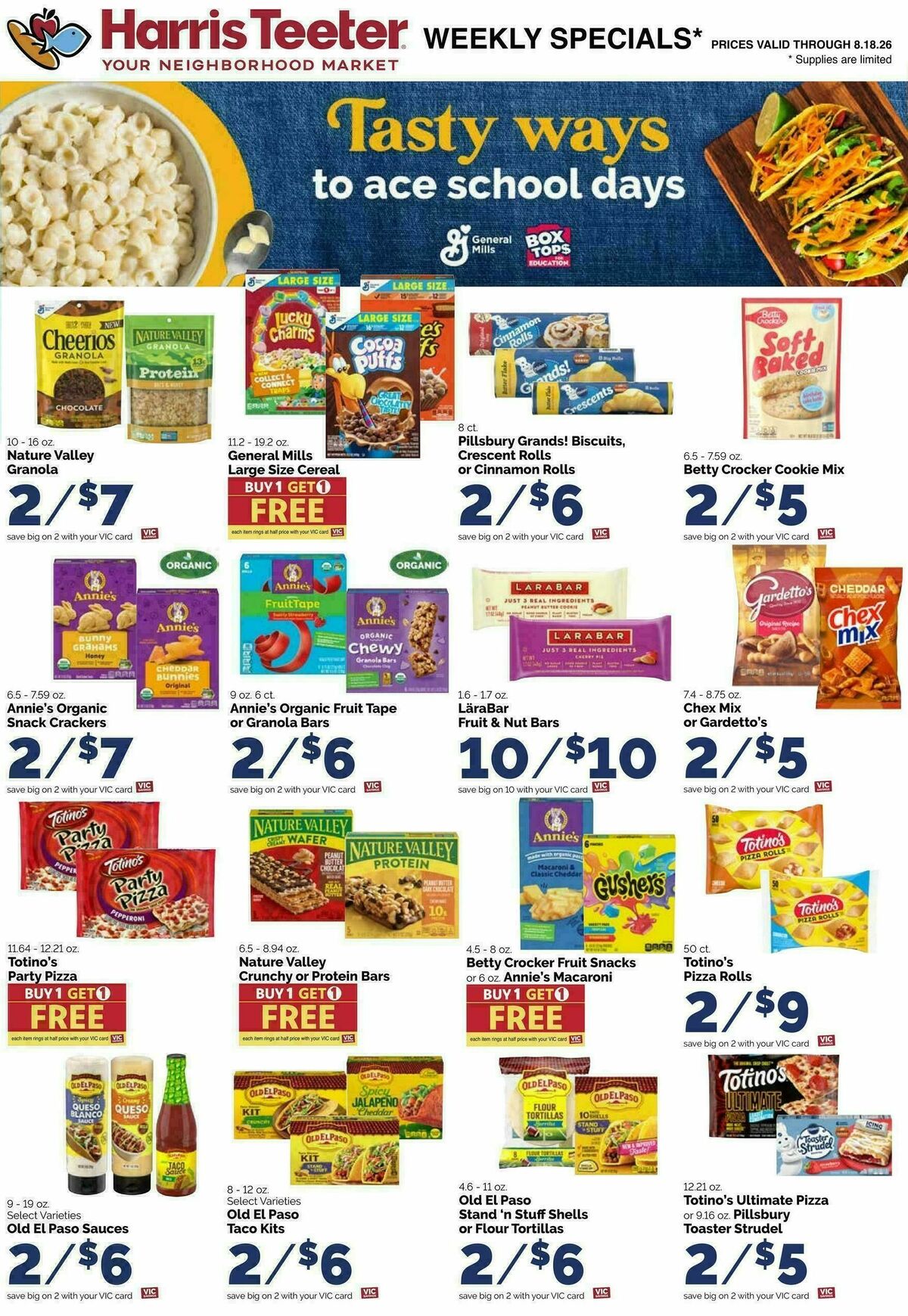 Harris Teeter Weekly Ad from August 12