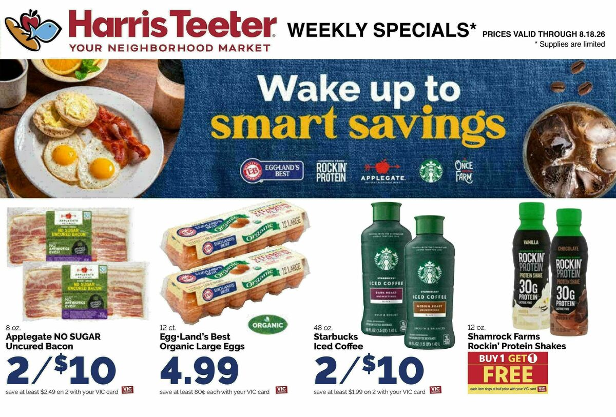 Harris Teeter Weekly Ad from August 12
