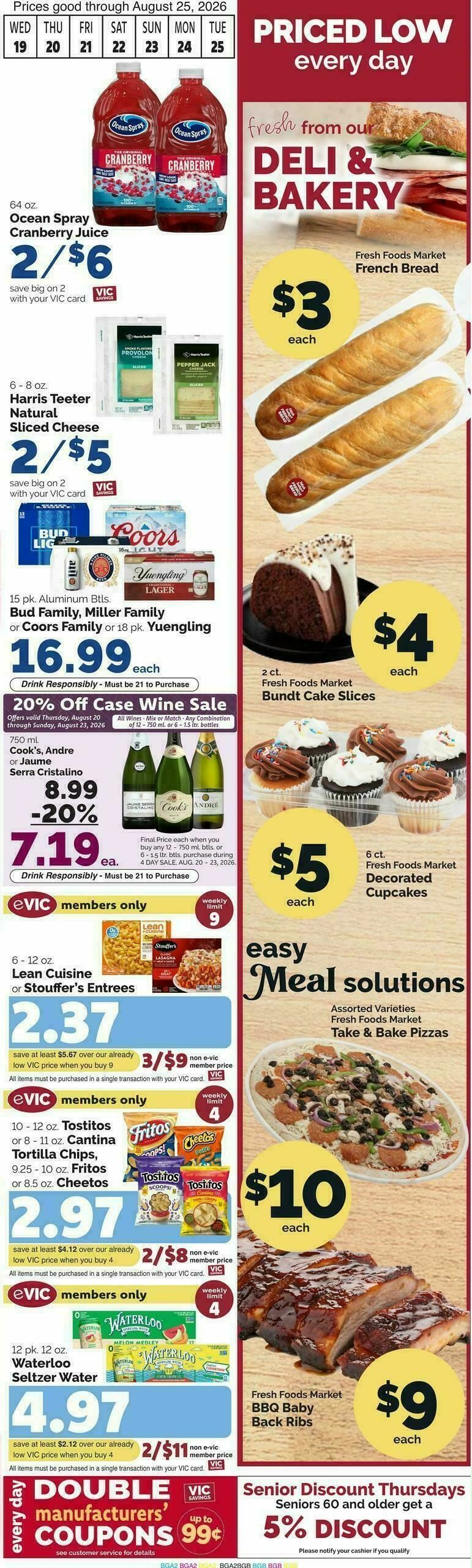 Harris Teeter Weekly Ad from August 19