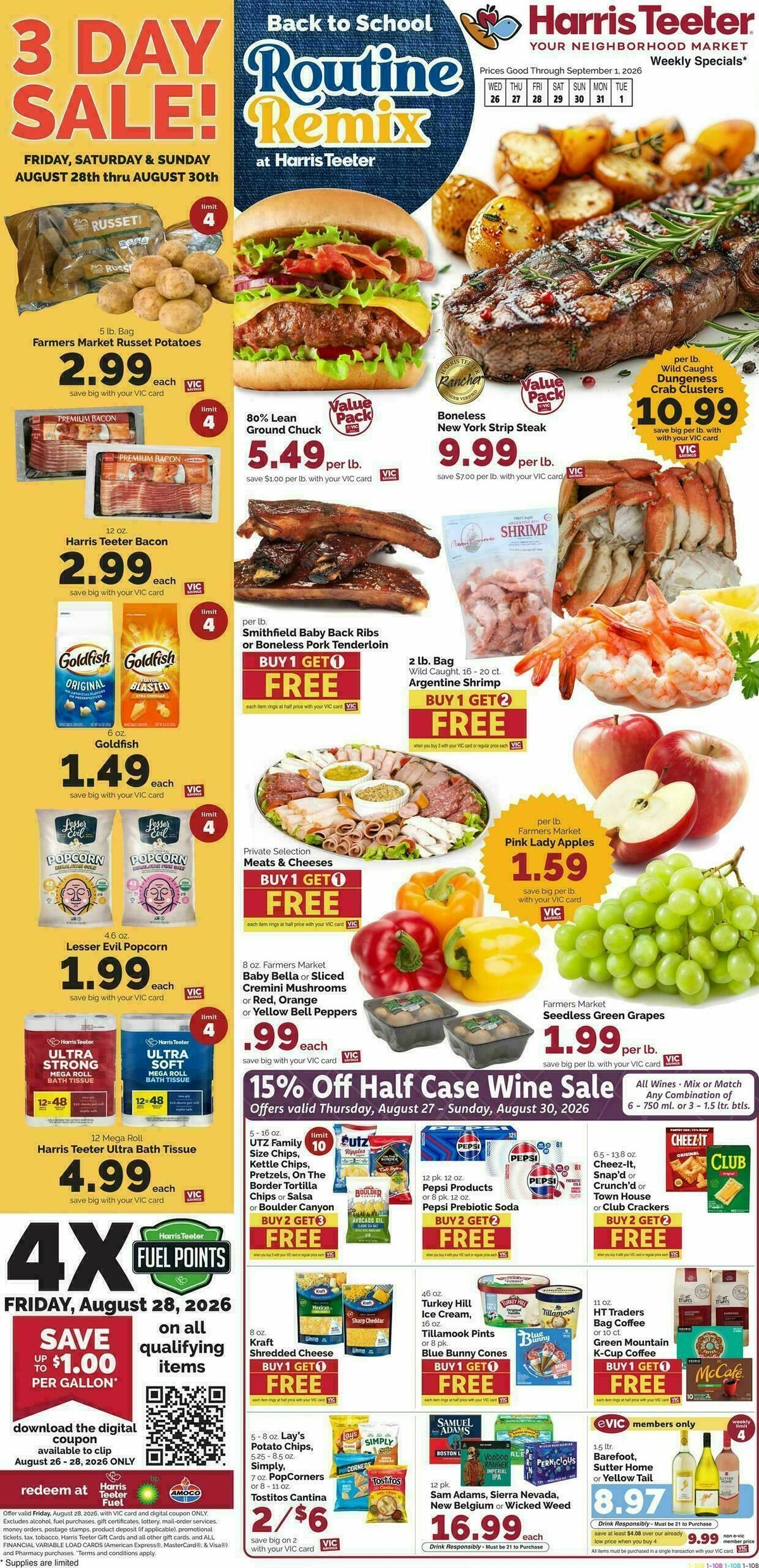 Harris Teeter Weekly Ad from August 26