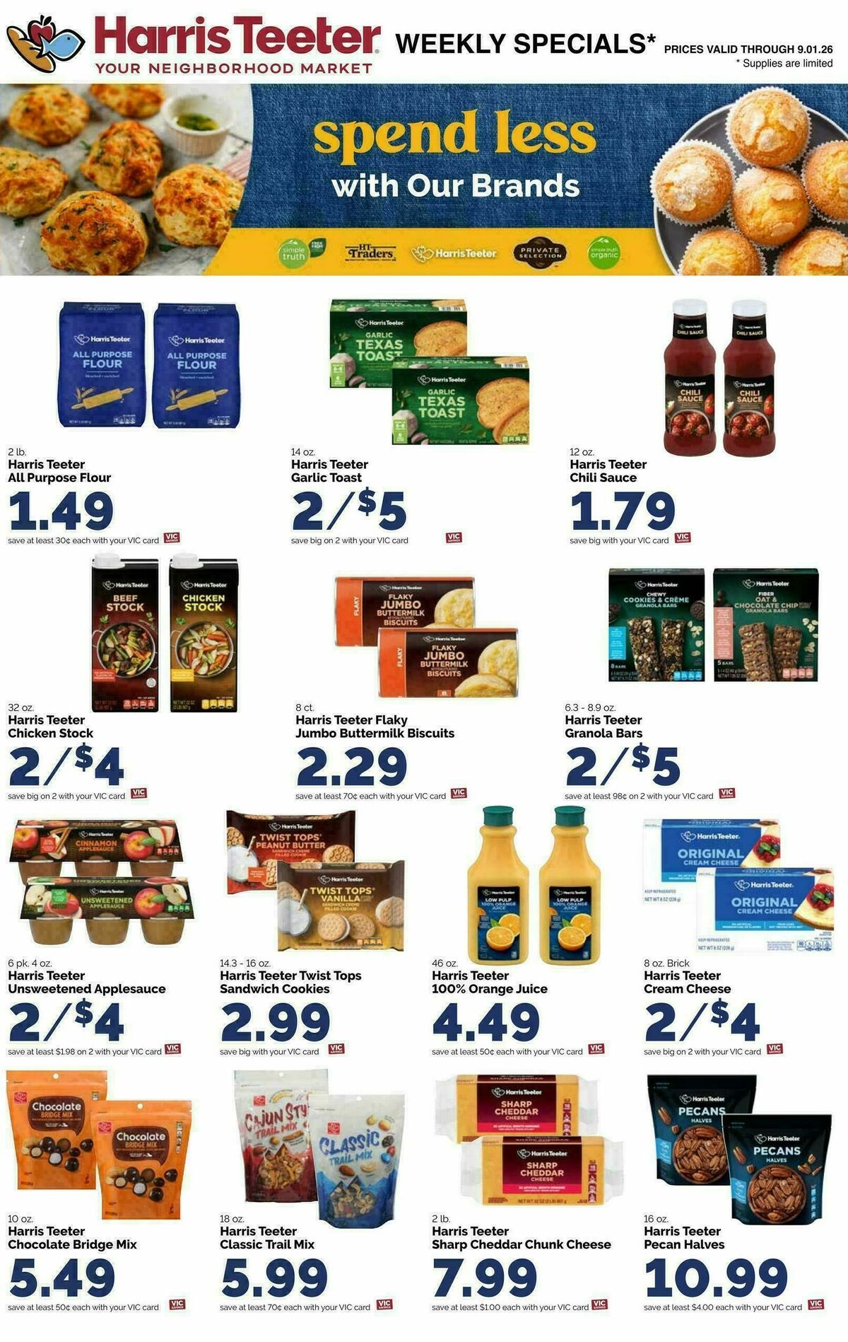Harris Teeter Weekly Ad from August 26