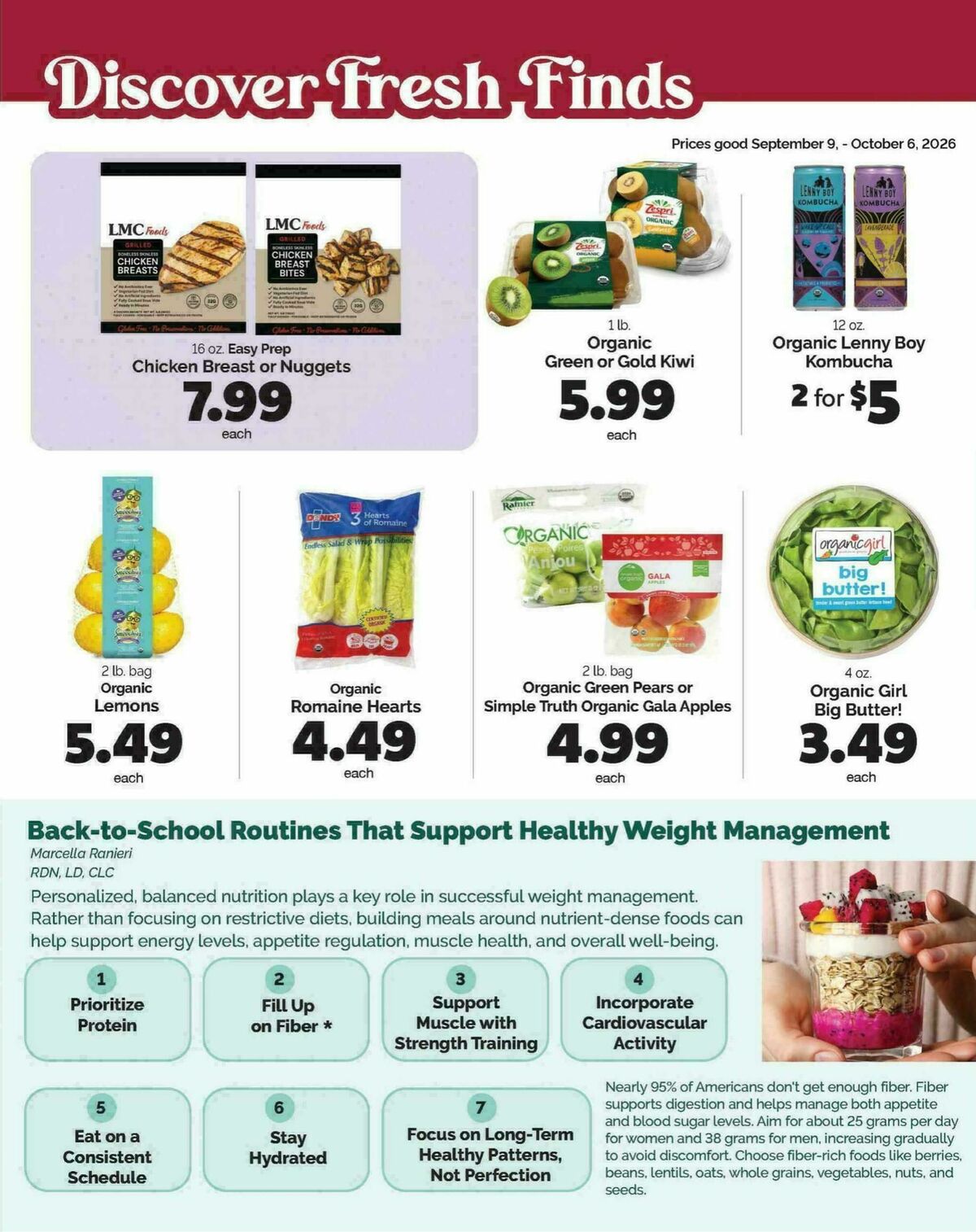 Harris Teeter September Issue Weekly Ad from September 9