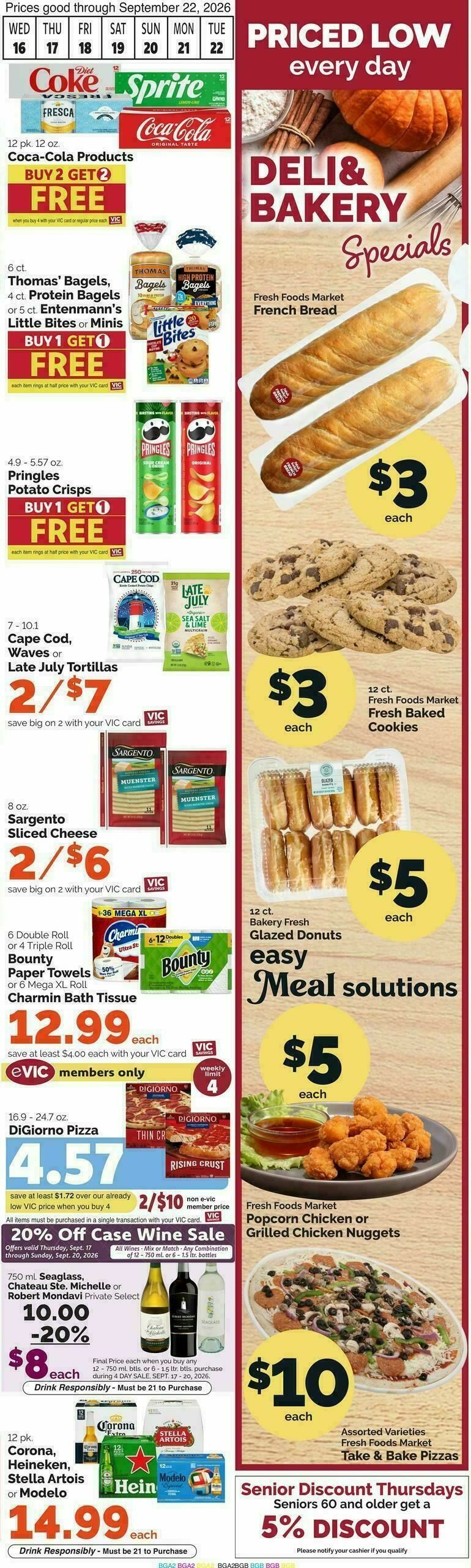Harris Teeter Weekly Ad from September 16