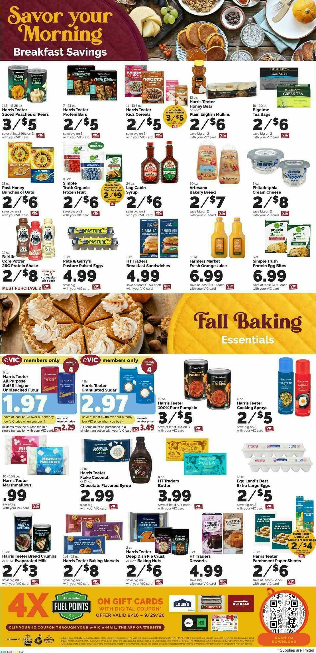 Harris Teeter Weekly Ad from September 16