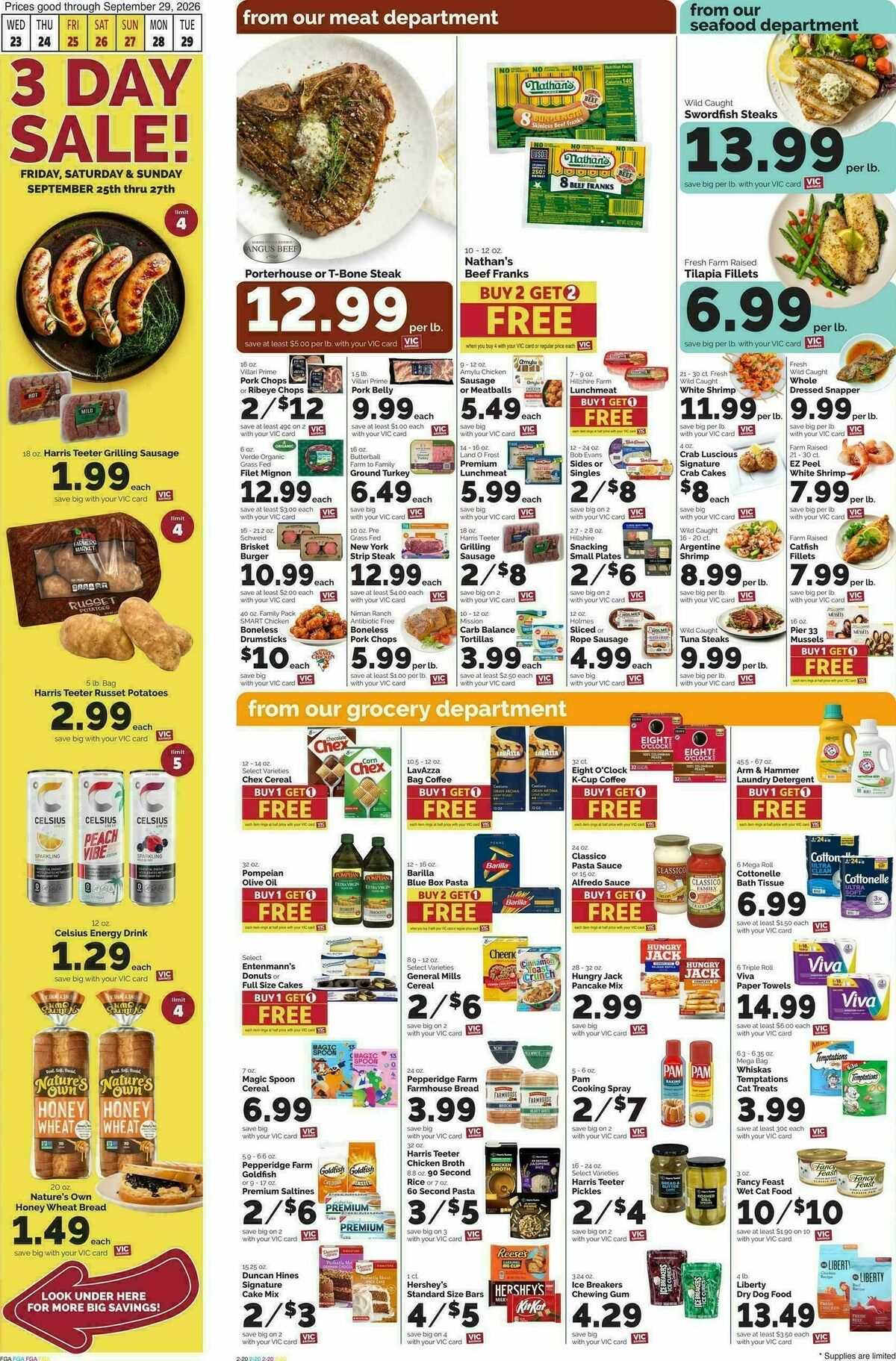 Harris Teeter Weekly Ad from September 23