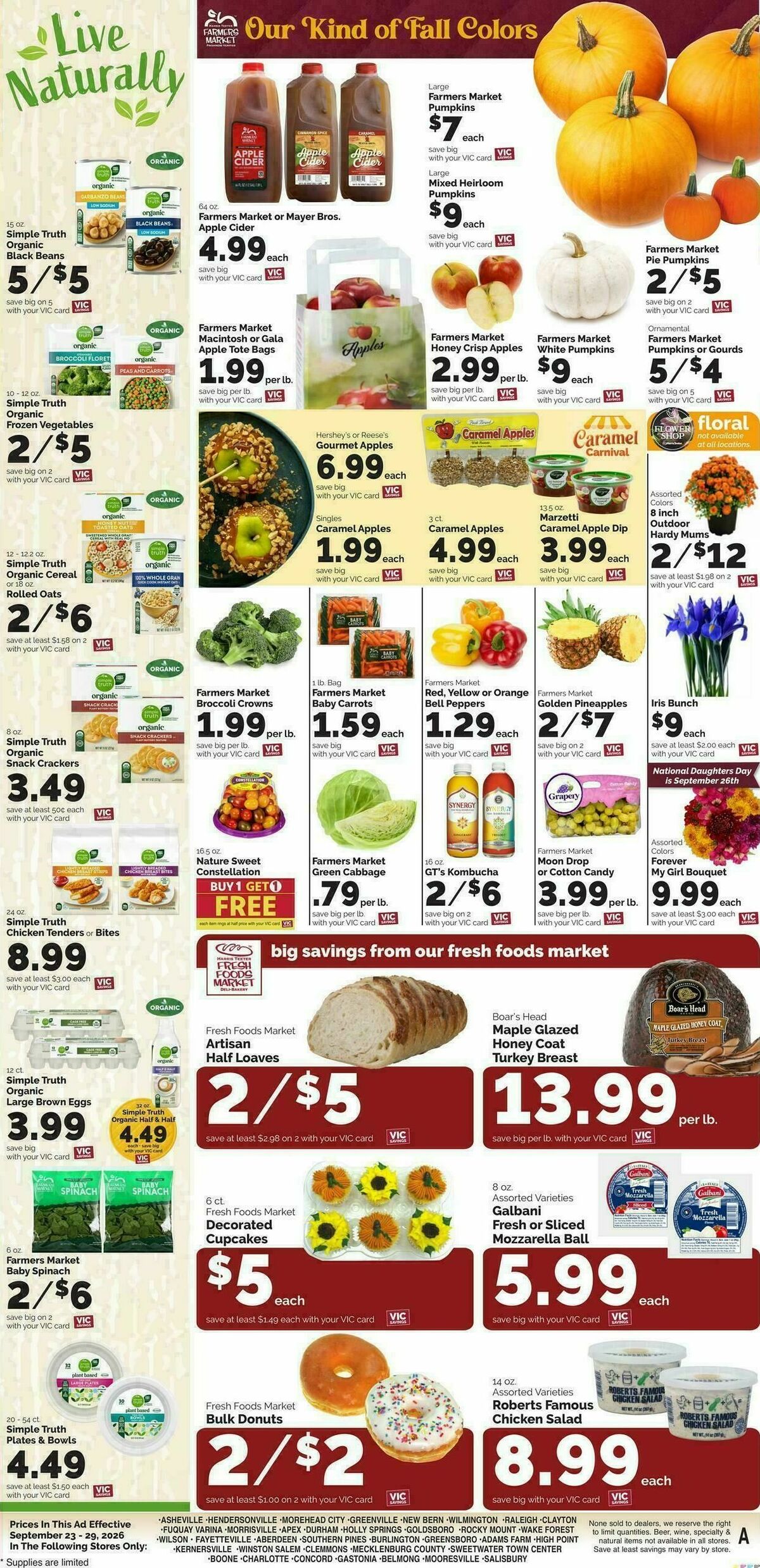 Harris Teeter Weekly Ad from September 23