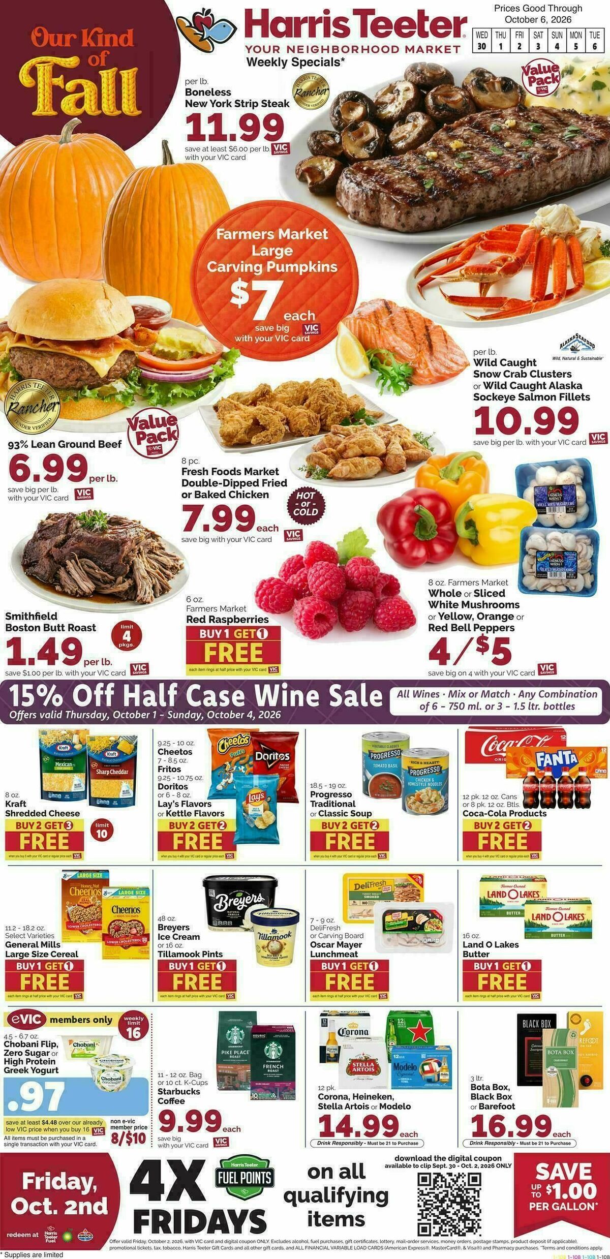 Harris Teeter Weekly Ad from September 30