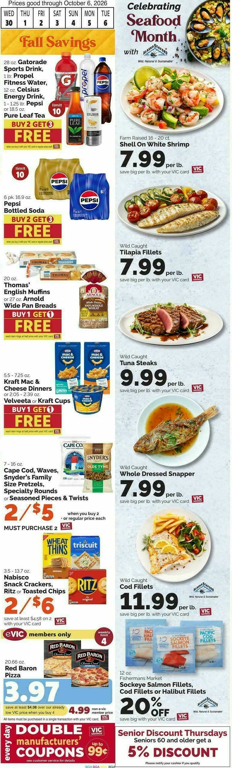 Harris Teeter Weekly Ad from September 30