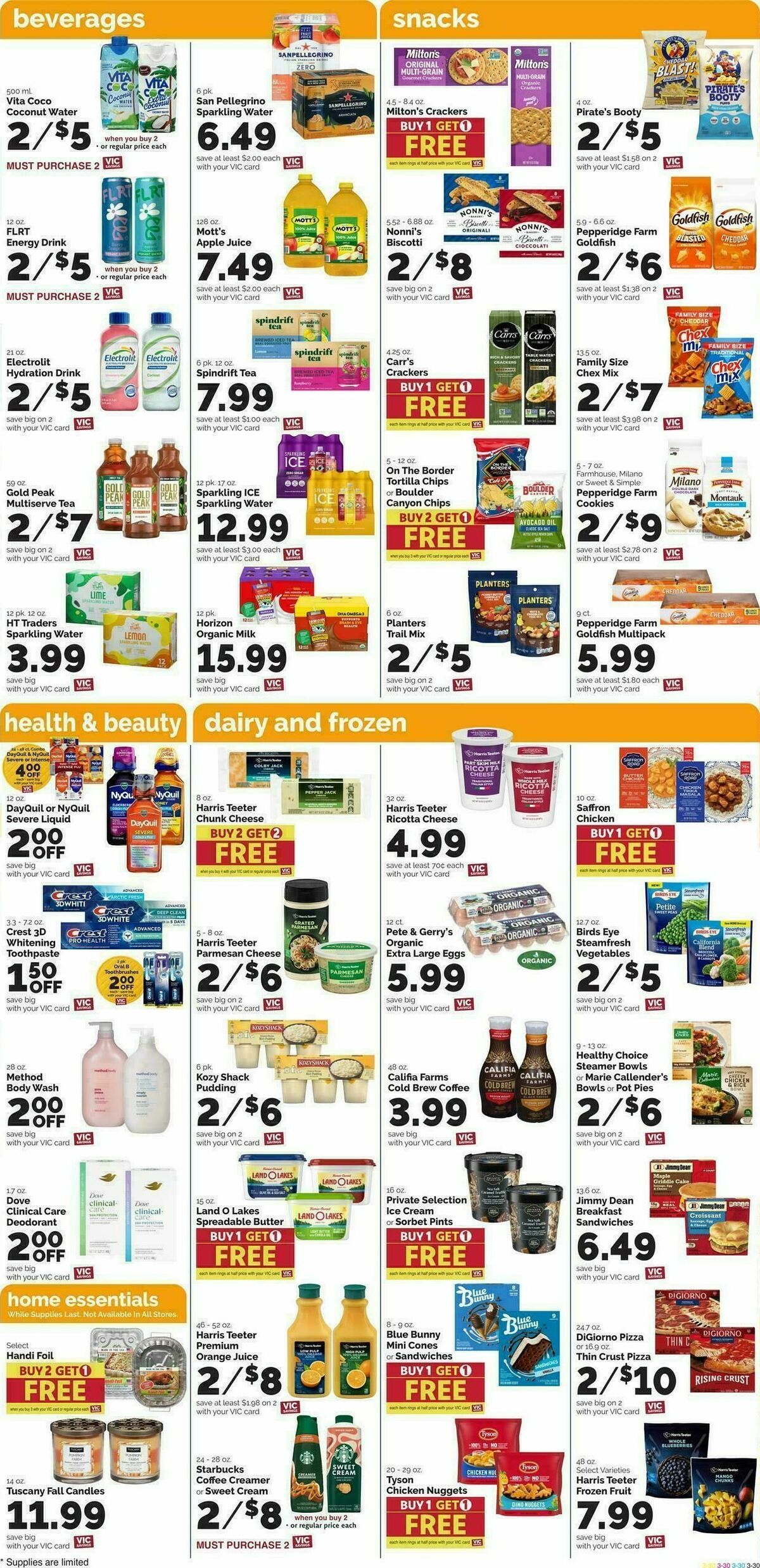 Harris Teeter Weekly Ad from September 30