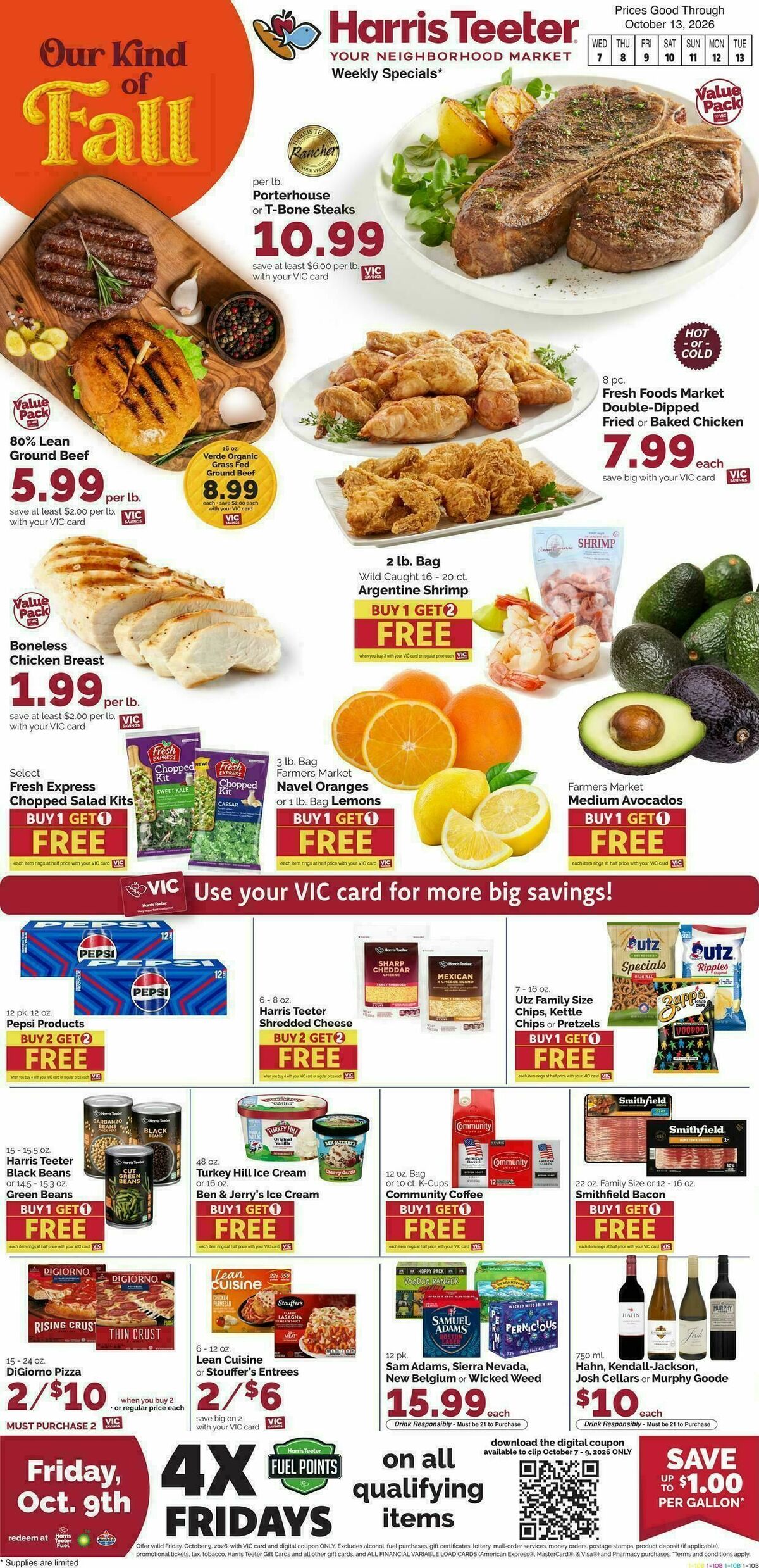 Harris Teeter Weekly Ad from October 7