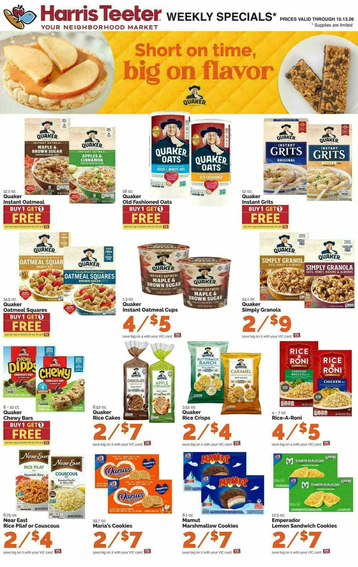 Harris Teeter Weekly Ad from October 7