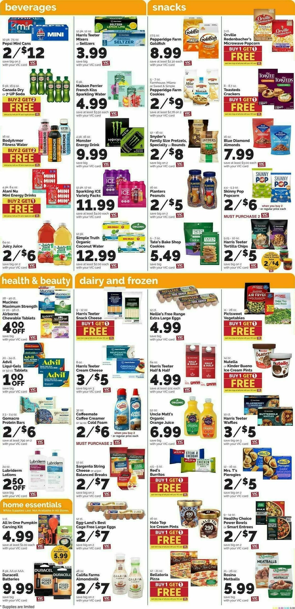 Harris Teeter Weekly Ad from October 7
