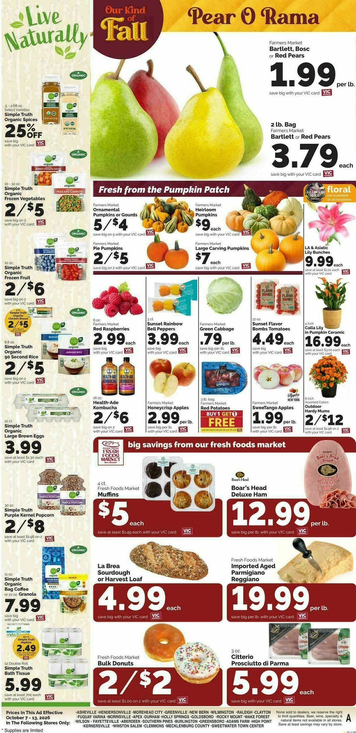Harris Teeter Weekly Ad from October 7