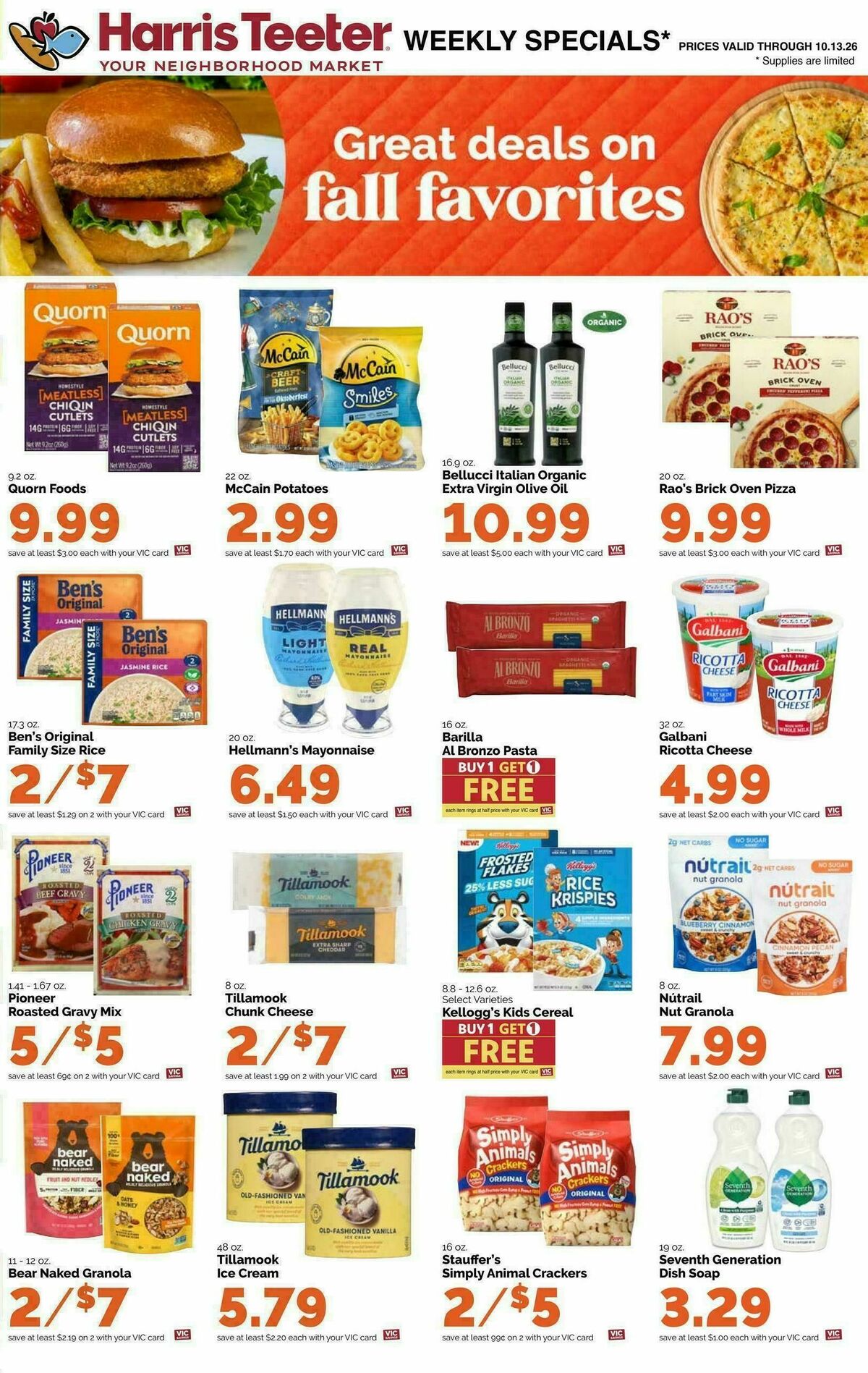 Harris Teeter Weekly Ad from October 7